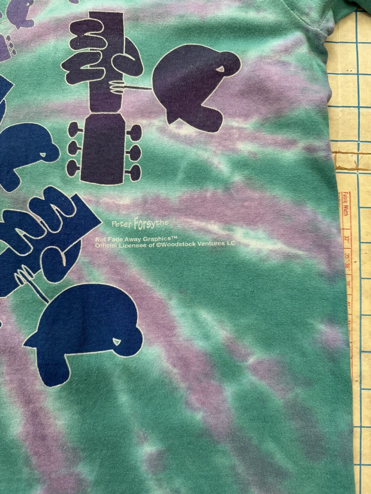 Band Tees × Vintage Vintage Woodstock 94 Tie Dye No Fade Away Rock Tee XXL Size US XXL / EU 58 / 5 - 5 Thumbnail