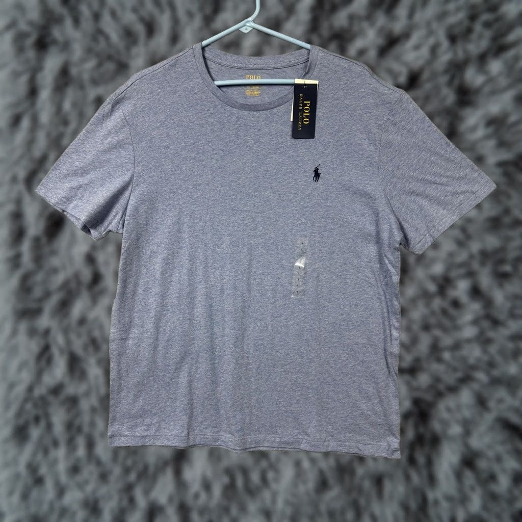 Polo Ralph Lauren Polo Ralph Lauren T-Shirt Men L Blue Crew Neck Short Sleeve Solid Logo Embroidered Vintage No Size US L / EU 52-54 / 3 - 1 Thumbnail
