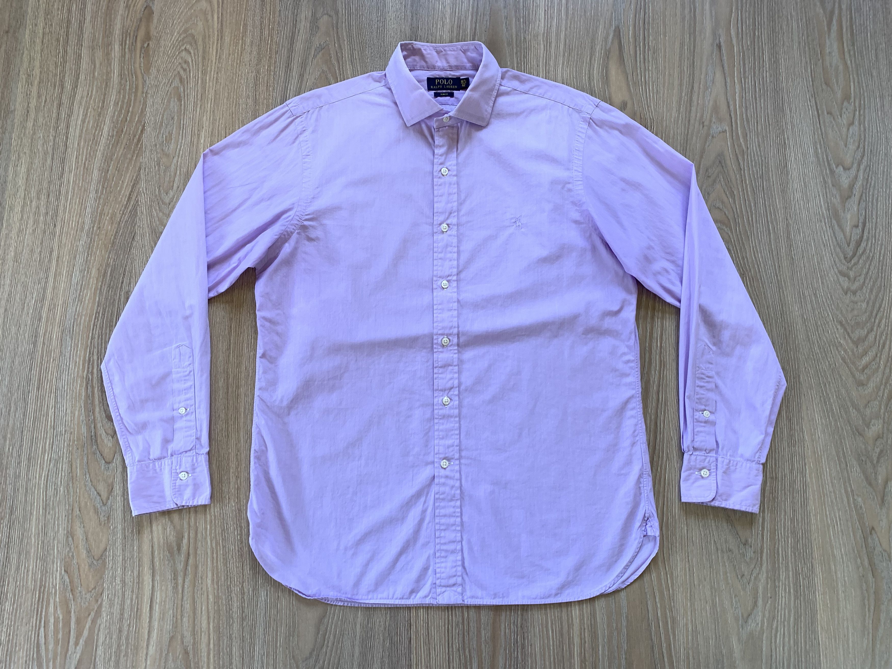Polo Ralph Lauren × Ralph Lauren × Vintage Polo Ralph Lauren Pink Vintage Long Sleeve Shirt Size US M / EU 48-50 / 2 - 2 Thumbnail