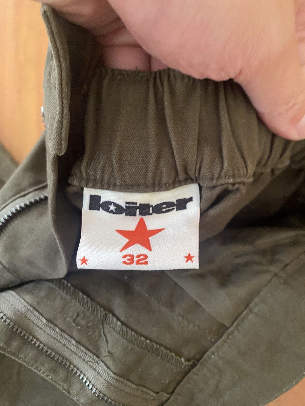 Other Loiter Green Olive Cargo Pants Baggy Size US 32 / EU 48 - 3 Thumbnail