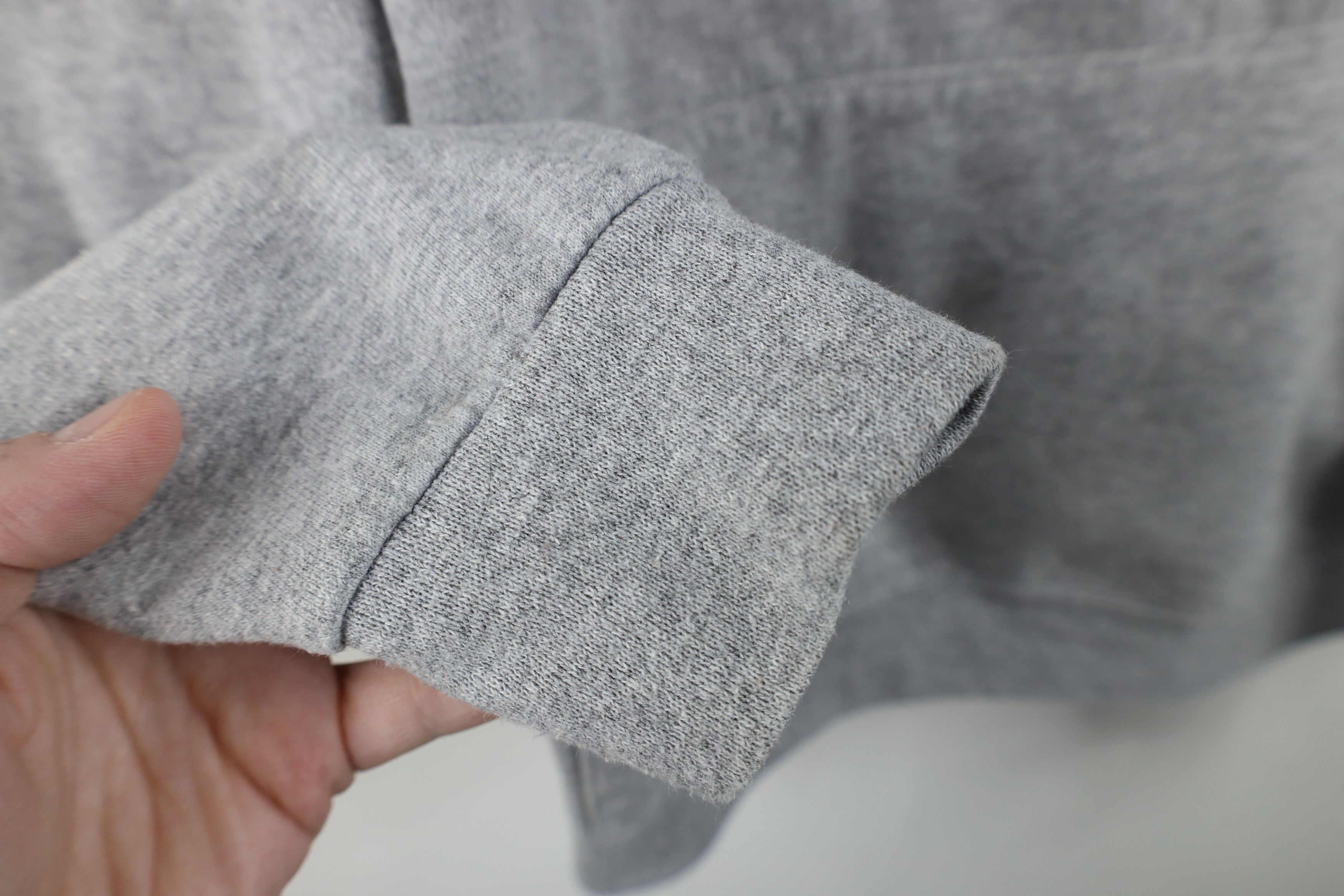 Vintage Vintage 90s Streetwear Blank Hoodie Sweatshirt Heather Gray Size US XL / EU 56 / 4 - 6 Thumbnail