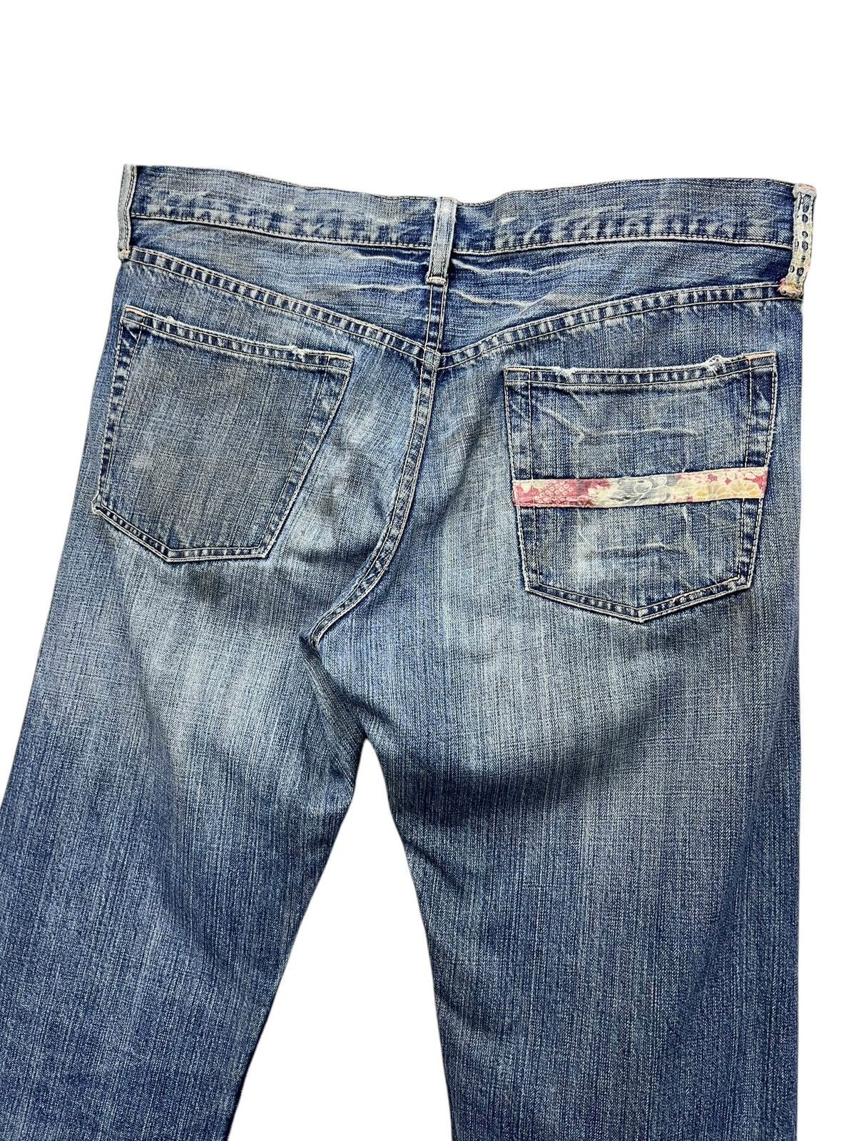 Takeo Kikuchi 🔥Vintage TAKEO KIKUCHI Distressed Ripped Patchwork Mudmax Size US 33 - 9 Thumbnail