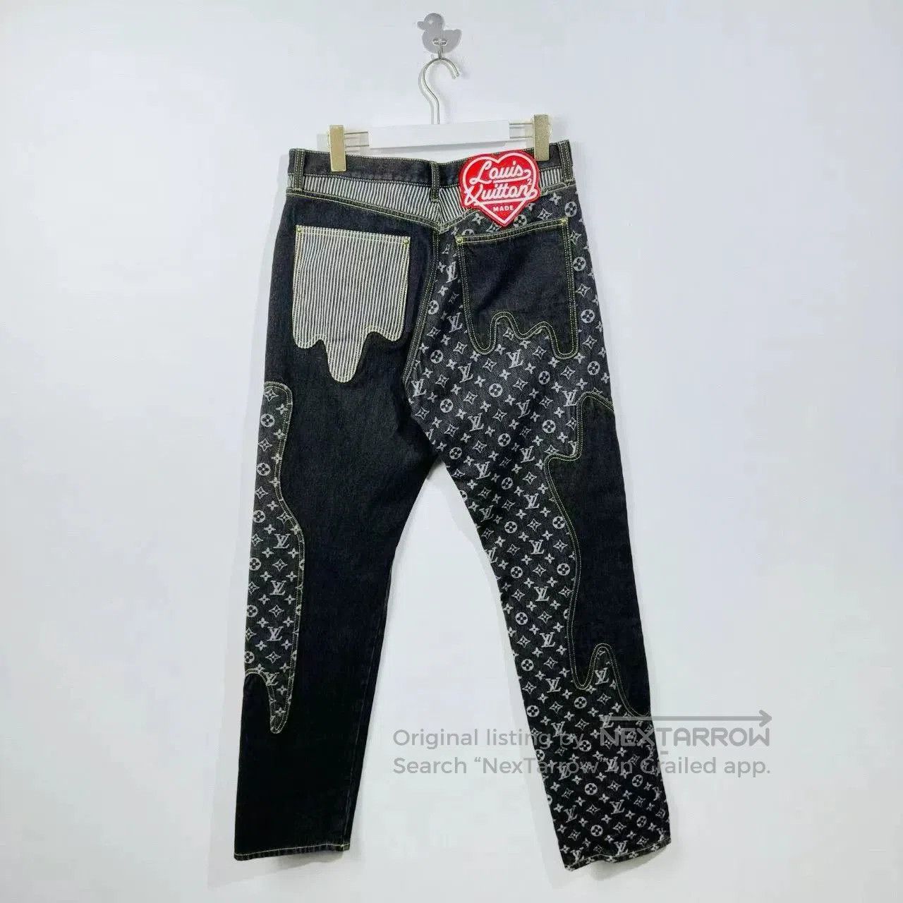 Louis Vuitton Louis Vuitton x Nigo Logo Denim Jeans. Size US 31 - 2 Thumbnail