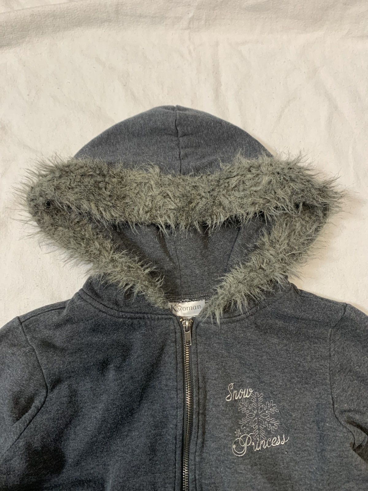 If Six Was Nine × Le Grande Bleu (L.G.B.) × Vintage VINTAGE FAUX FUR Y2K ZIP HOODIE JAPANESE LGB STYLE Size S / US 4 / IT 40 - 4 Thumbnail