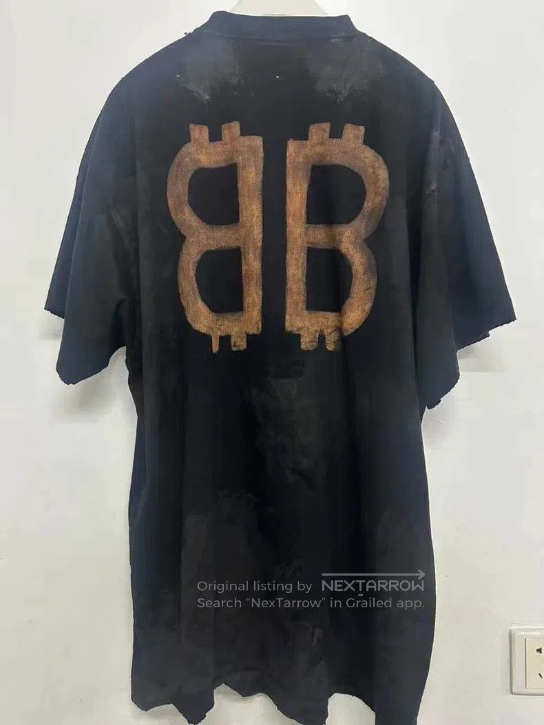 Balenciaga Balenciaga Bitcoin Short Sleeve T-Shirt Size US M / EU 48-50 / 2 - 2 Thumbnail