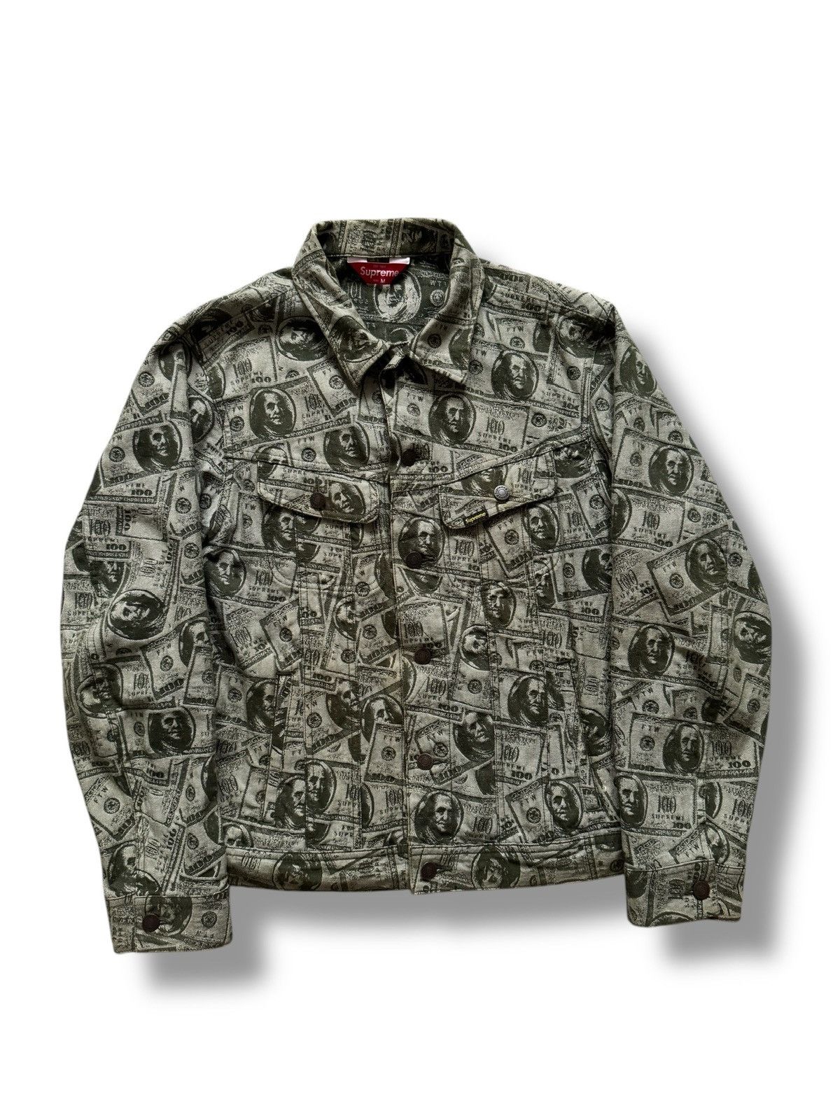 Supreme 100 Dollar Bill Trucker Jacket | Grailed
