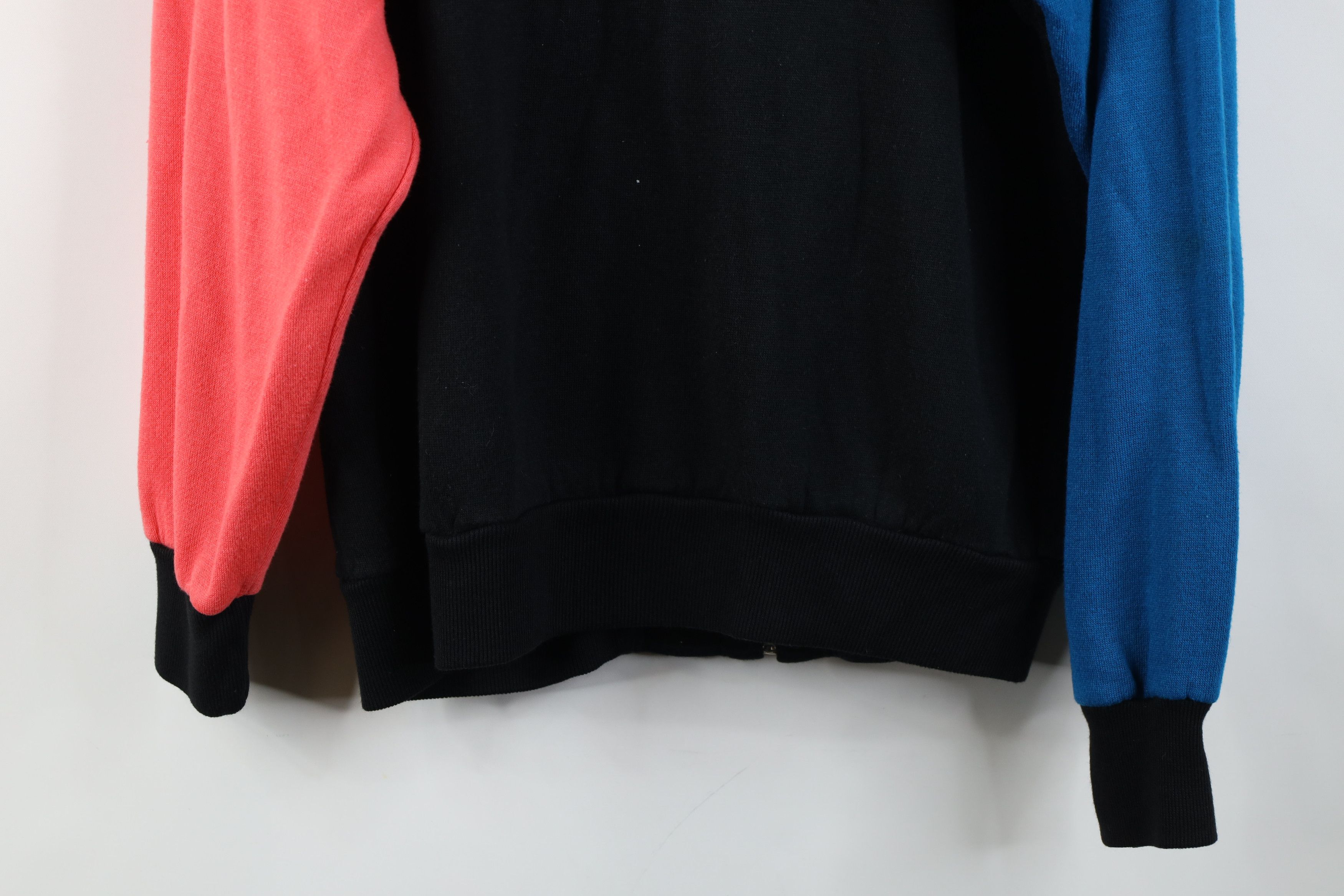 Vintage Vintage 90s Streetwear Block Full Zip Hoodie Sweatshirt Size M / US 6-8 / IT 42-44 - 13 Thumbnail