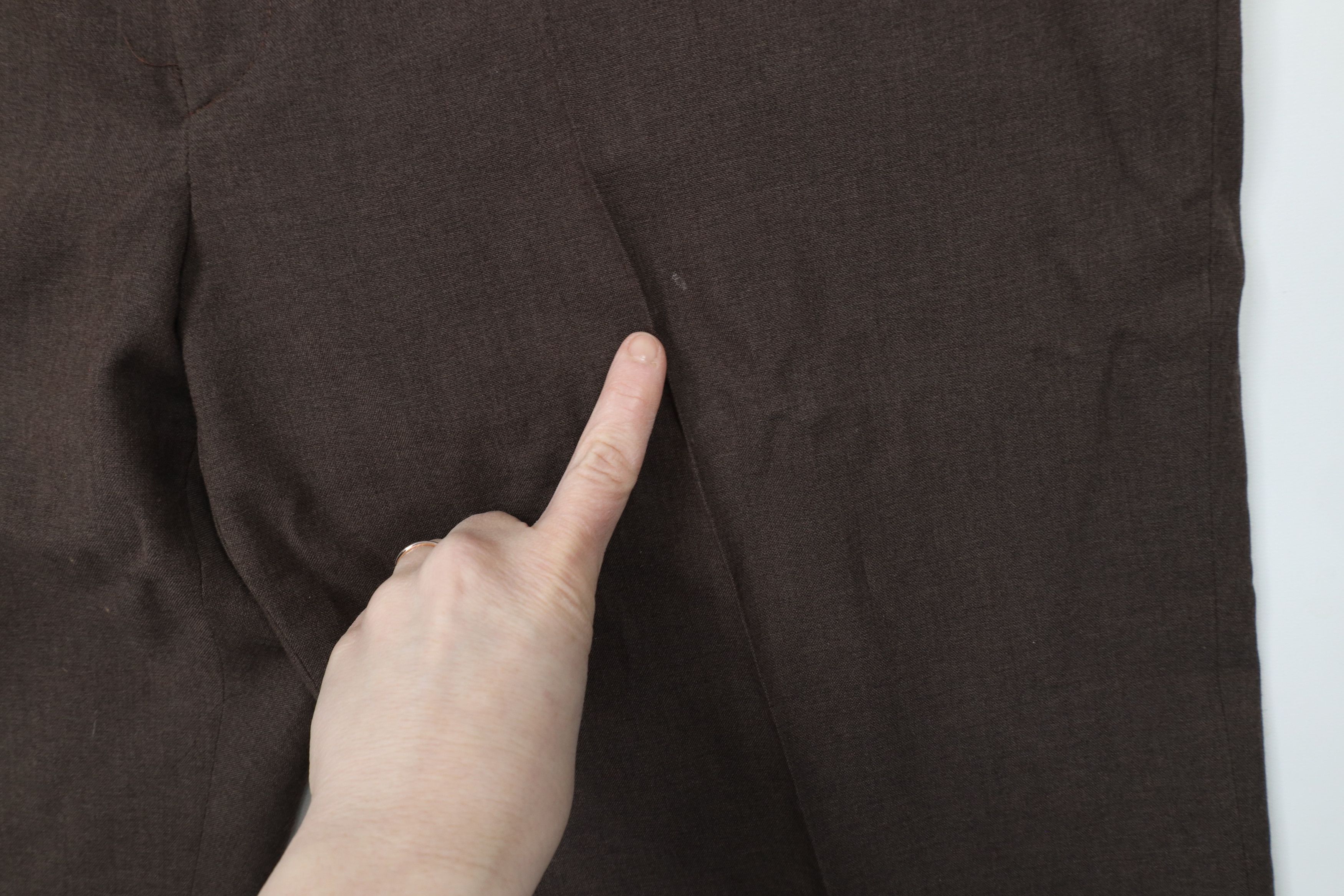 Vintage Vintage 90s Streetwear Worsted Wide Leg Chino Pants Brown Size US 42 / EU 58 - 5 Thumbnail
