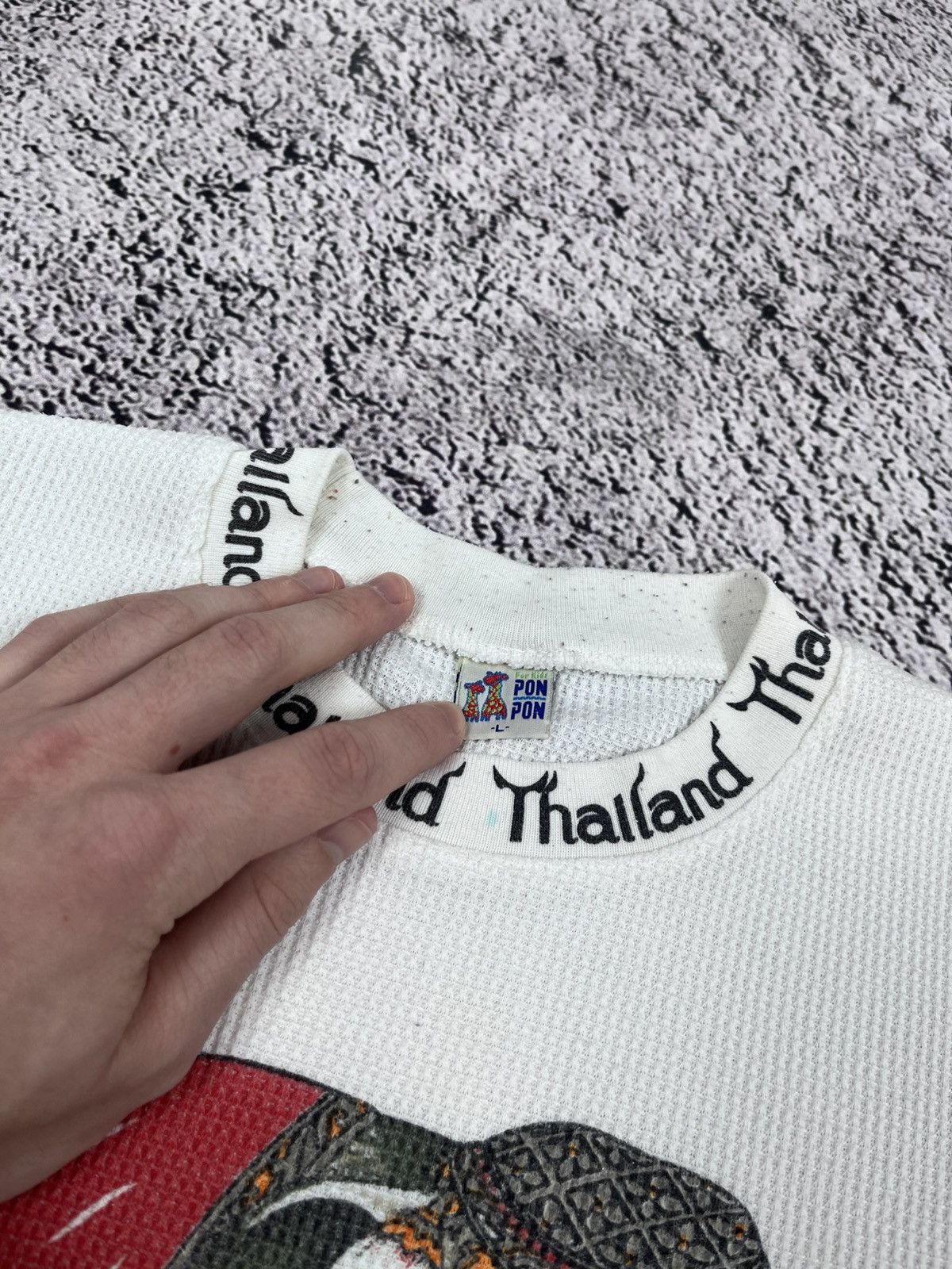 Vintage Vintage Thailand Logo Elephant 90s crop top size L Size L / US 10 / IT 46 - 7 Thumbnail