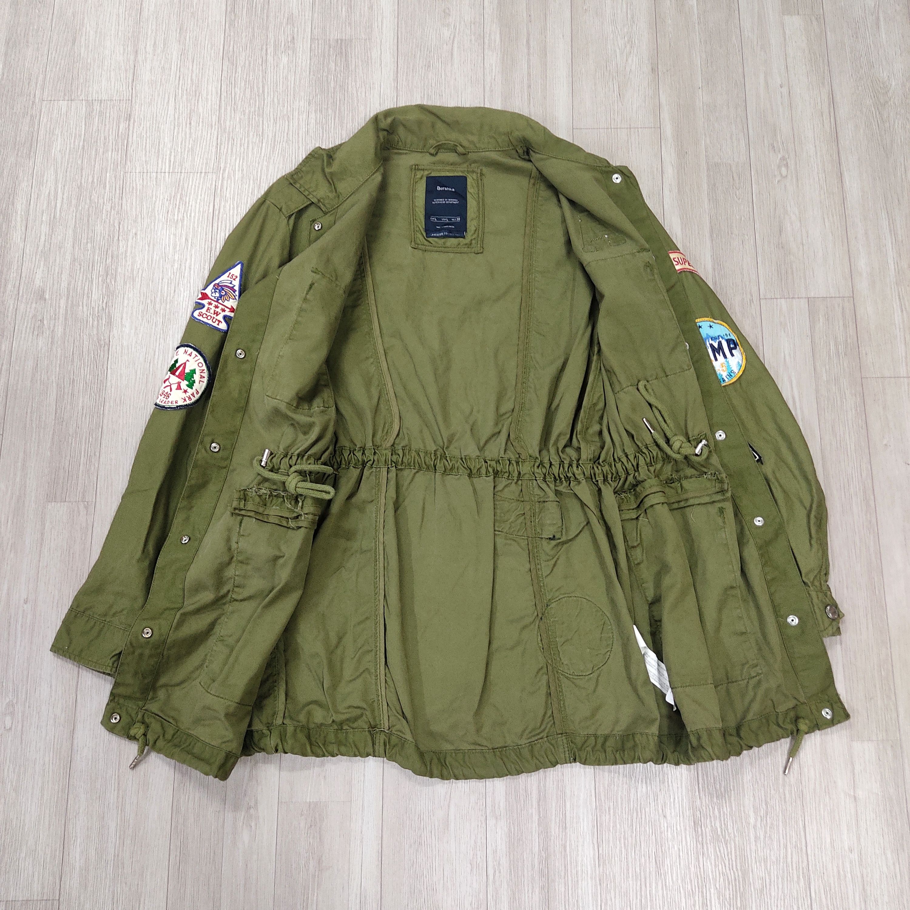 Bershka × Japanese Brand BERSHKA CAMP 5 Mountas Patched Utility Parka Jacket Size L / US 10 / IT 46 - 8 Thumbnail