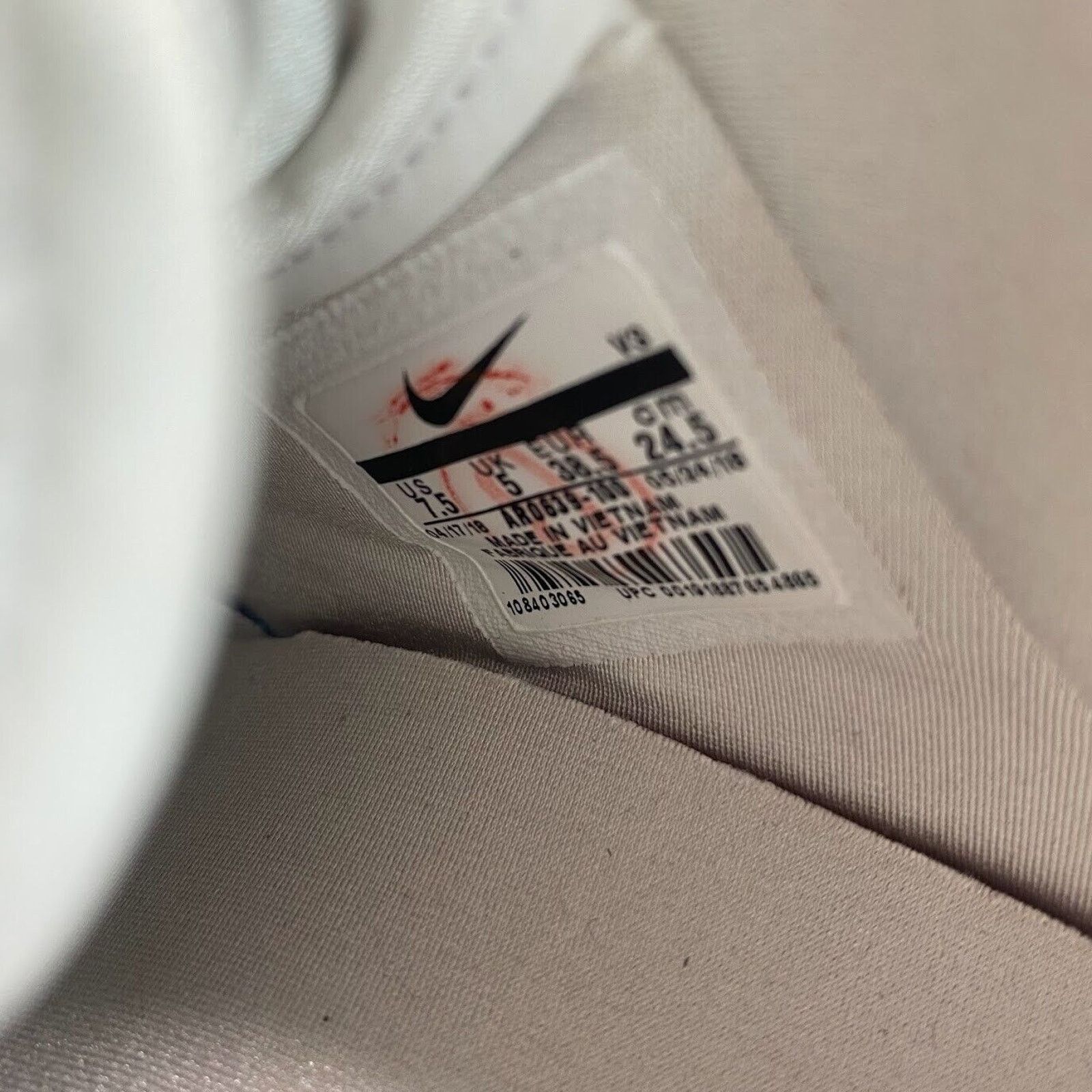 Nike NEW Nike Air Force 1 '07 XX White Studded AR0639-100 Size US 7.5 / EU 40-41 - 8 Thumbnail