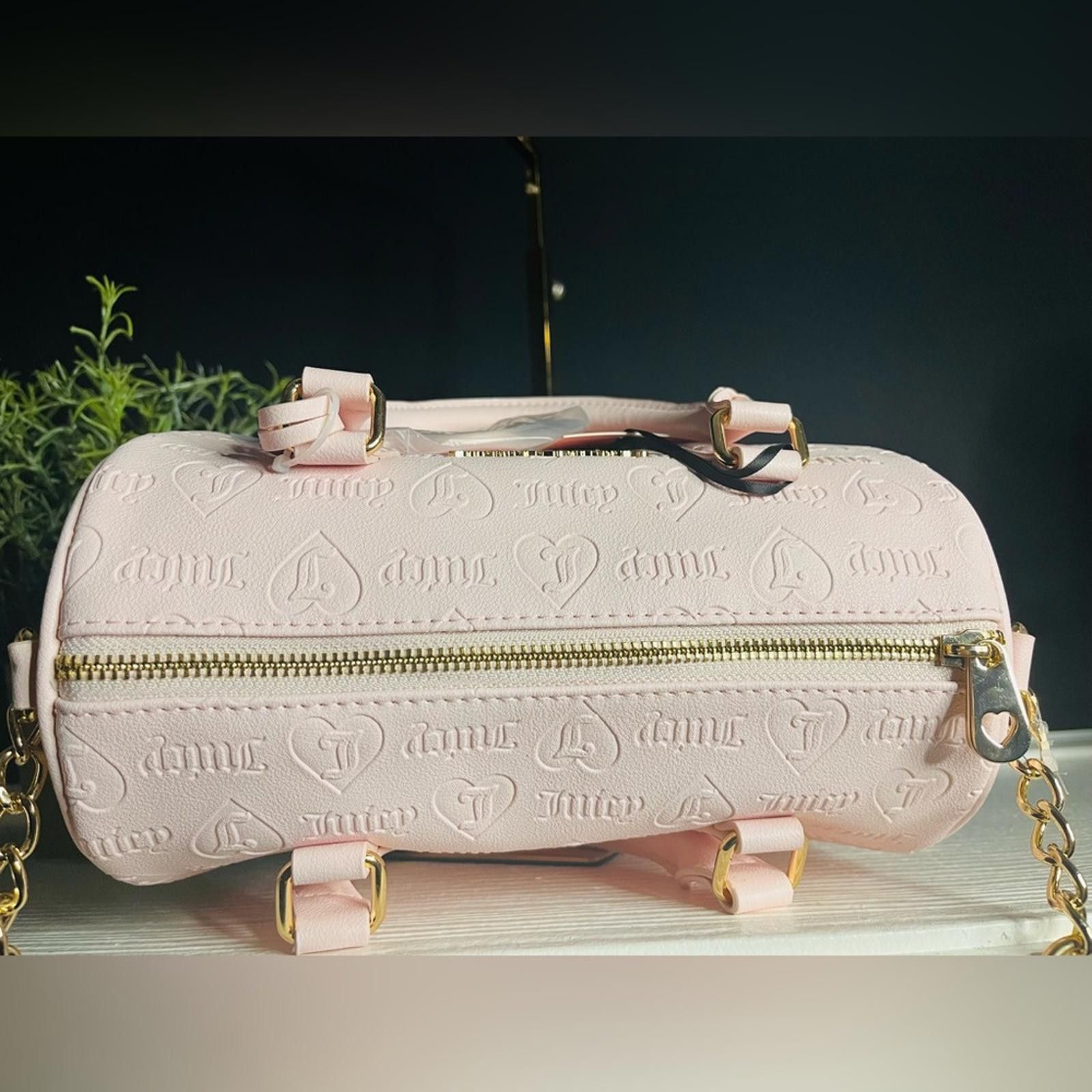 Juicy Couture Jeans Juicy Couture Fame Pink Satchel Bag With Charm Size ONE SIZE - 6 Thumbnail