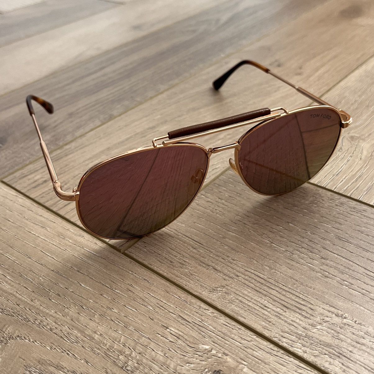Tom Ford Tom Ford Aviator Sunglasses Rose Gold Size ONE SIZE - 1 Thumbnail