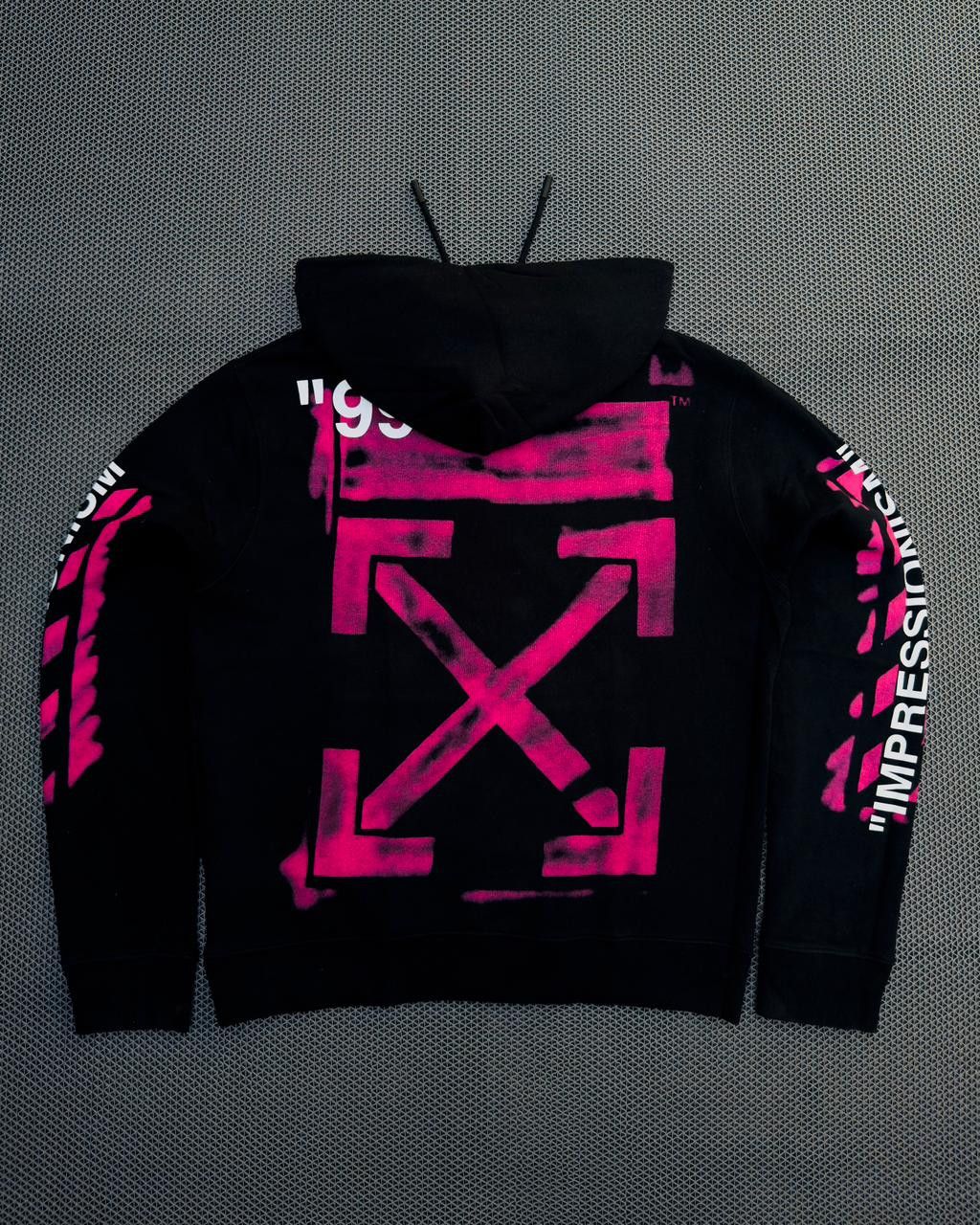 Off-White OFF-WHITE DIAG STENCIL HOODIE SS19 Size US L / EU 52-54 / 3 - 1 Thumbnail