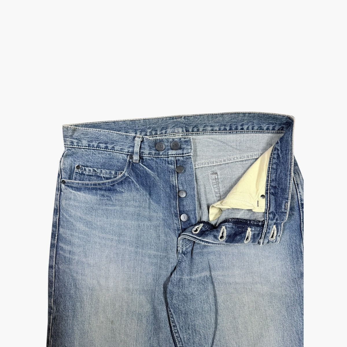 N.Hoolywood Mister Hollywood Two Size Straight Blue Wash Denim Size US 34 / EU 50 - 9 Thumbnail