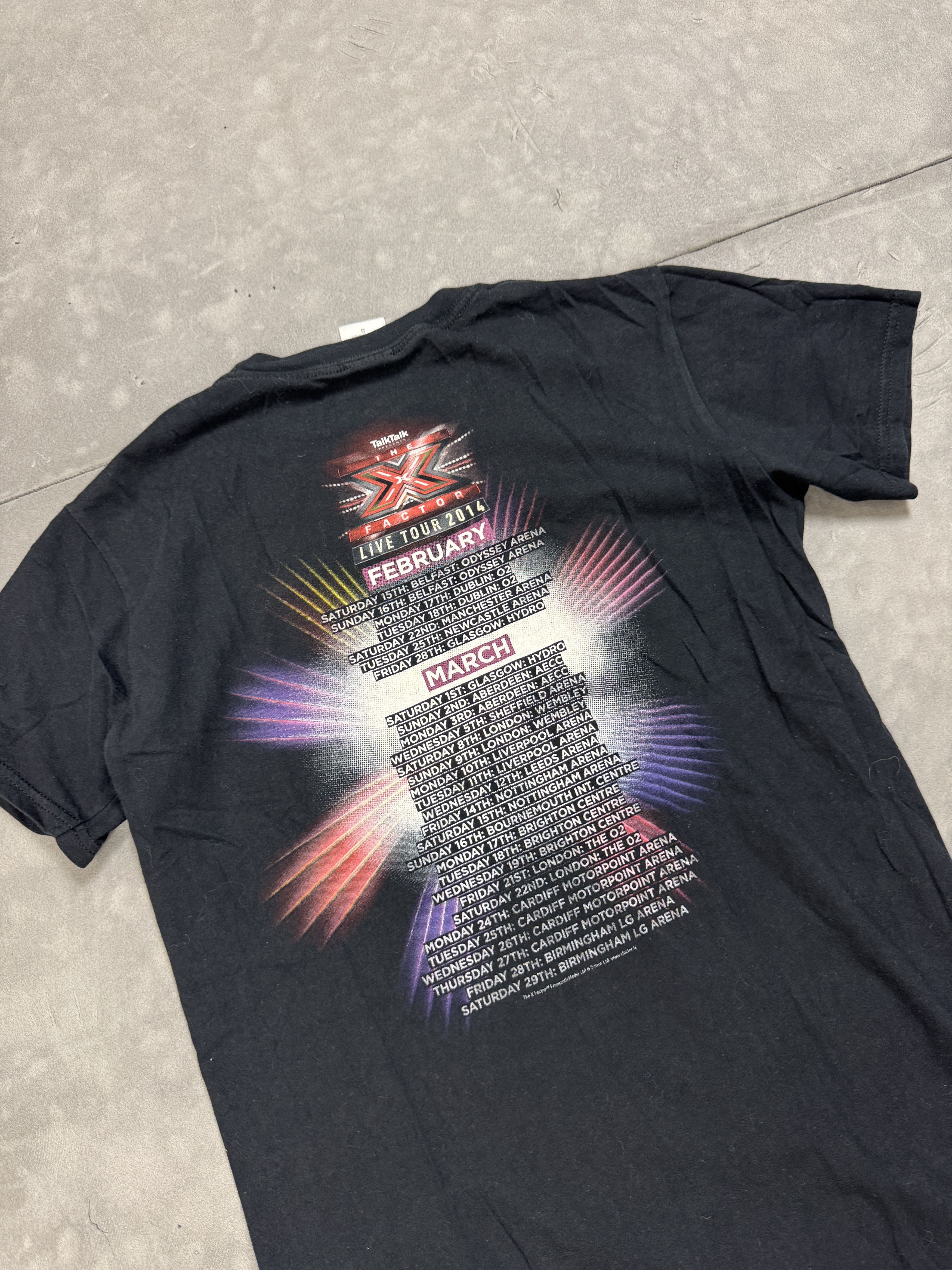 Gildan X Factor 2014 Washed Graphic T-Shirt (S) retro vintage print Size S / US 4 / IT 40 - 6 Thumbnail