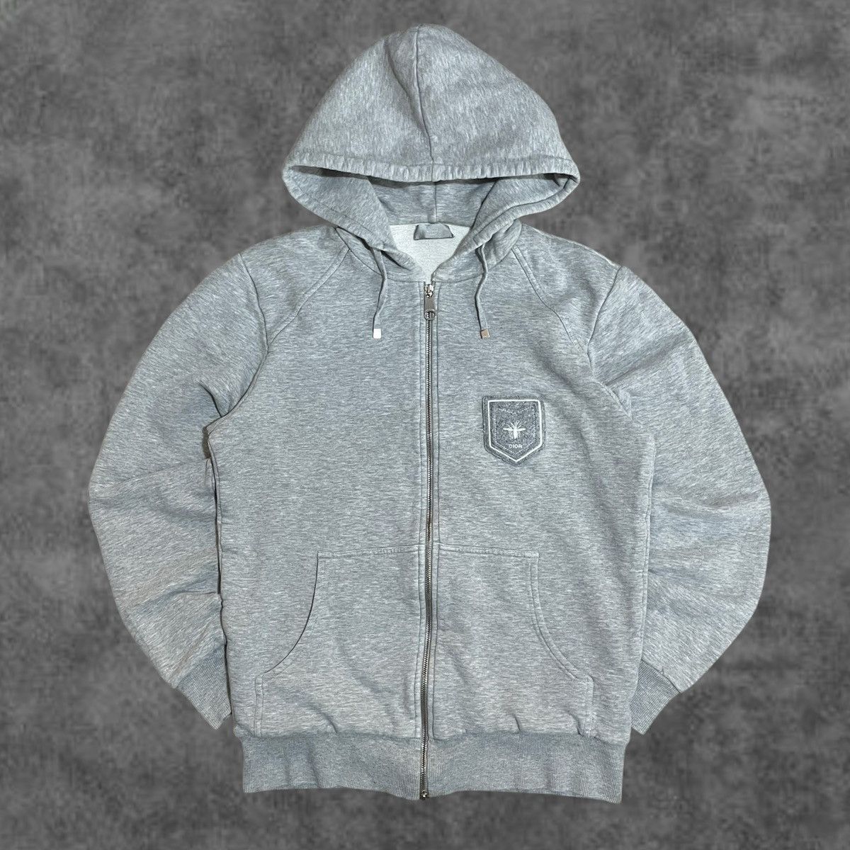 Dior Dior Homme AW09 Gray Padded Bee Hoodie Jacket | Grailed