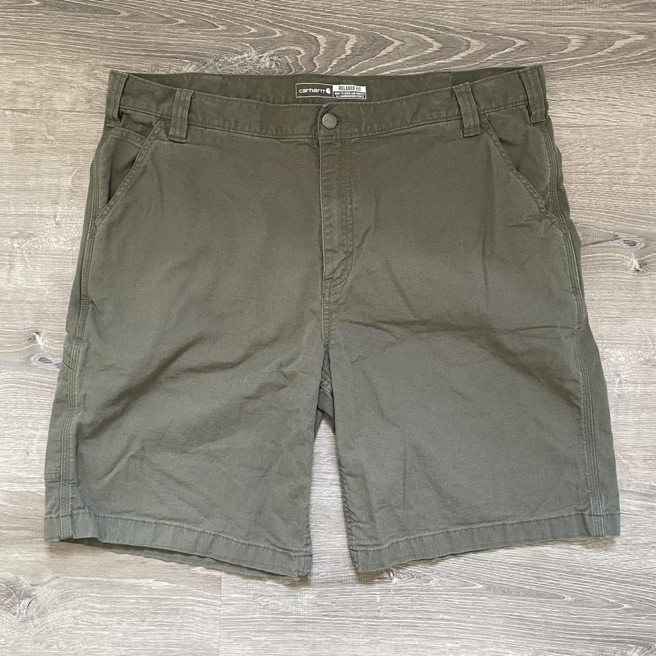 Carhartt × Vintage Vintage Y2K 90's Olive Green Carhartt Carpenter Shorts Size US 40 / EU 56 - 2 Thumbnail