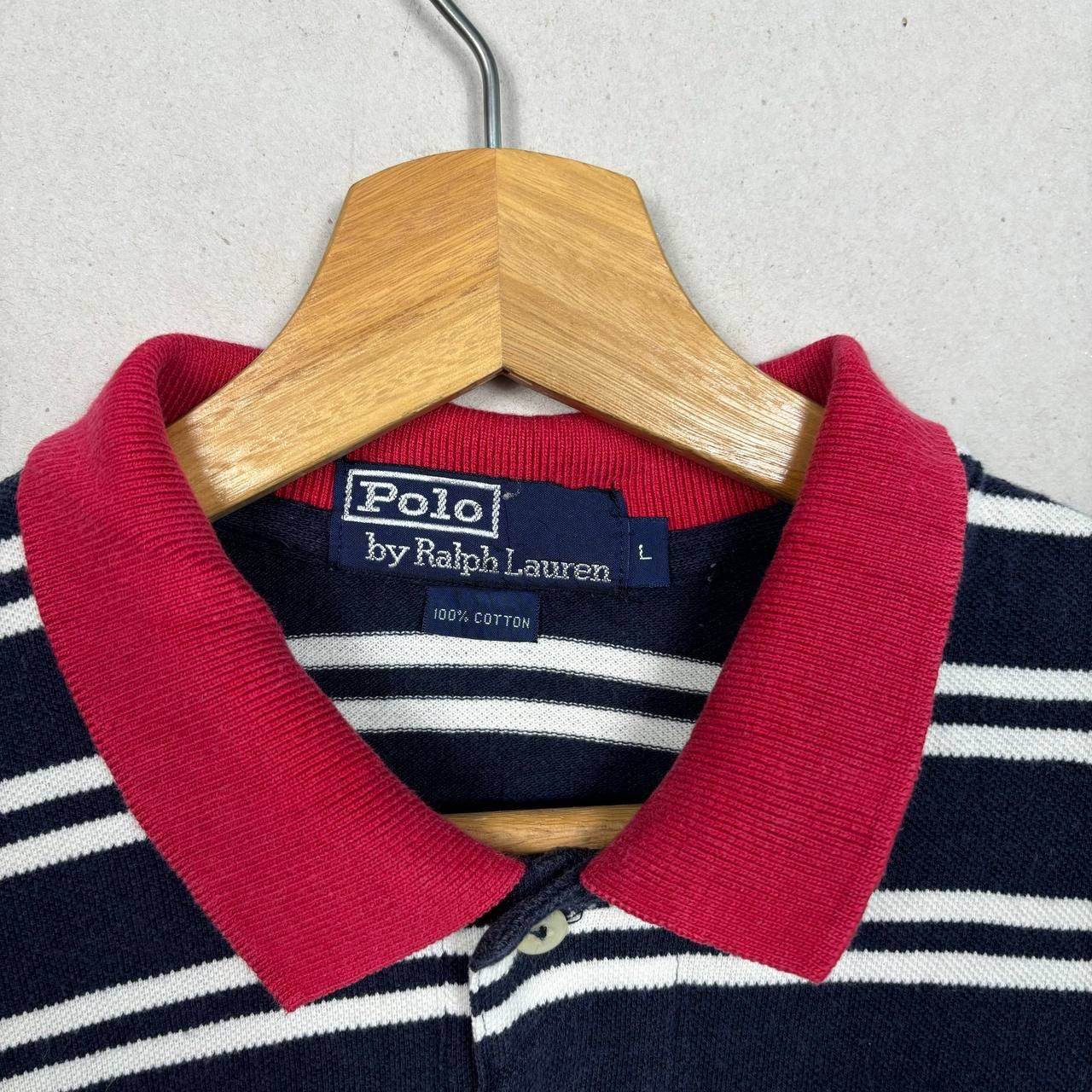 Polo Ralph Lauren VTG Polo Ralph Lauren Striped Shirt L 90s Blue Tag Mint Size US L / EU 52-54 / 3 - 4 Thumbnail