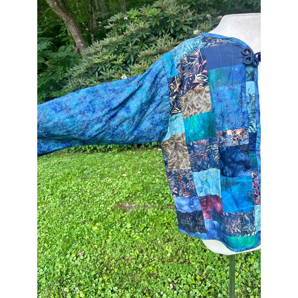 Handmade Vintage Handmade Quilted Jacket Y2K Grandmacore Cottagecore Size M / US 6-8 / IT 42-44 - 2 Thumbnail