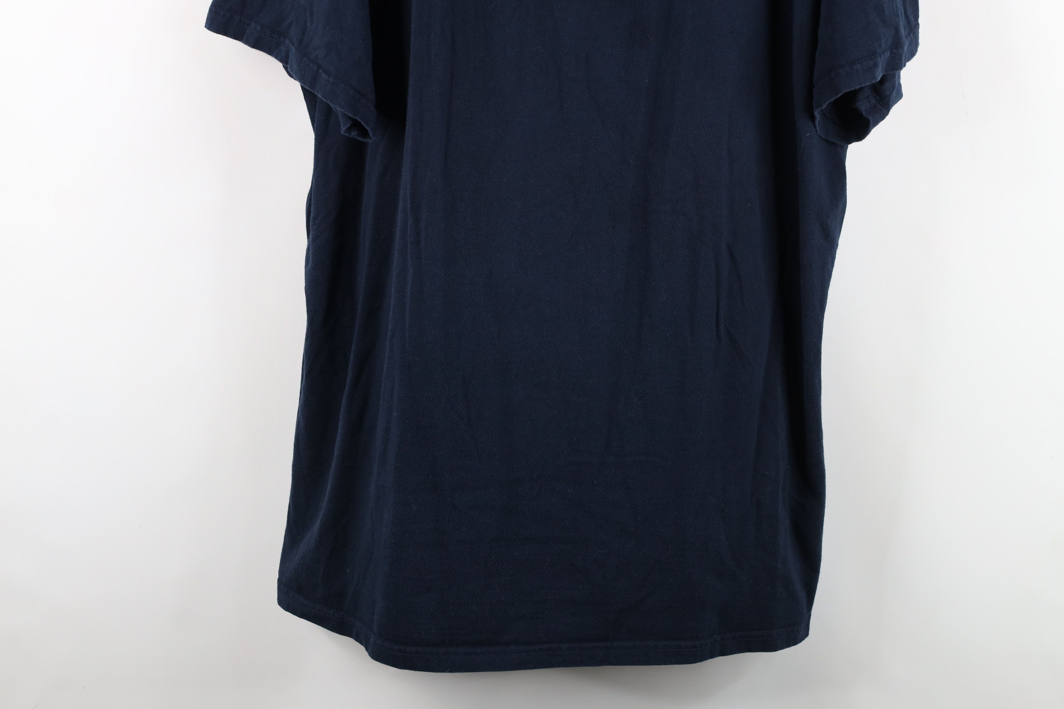 Vintage Vintage 90s Streetwear Short Sleeve T-Shirt Dark Blue Cotton Size US XXL / EU 58 / 5 - 3 Thumbnail