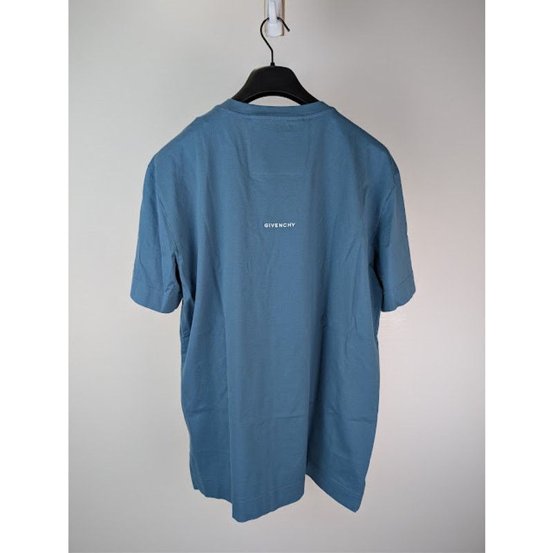 Givenchy o1rshd1 Slim Fit Embroidered Logo T-Shirt in Blue /White 3XL Size US XXL / EU 58 / 5 - 11 Thumbnail