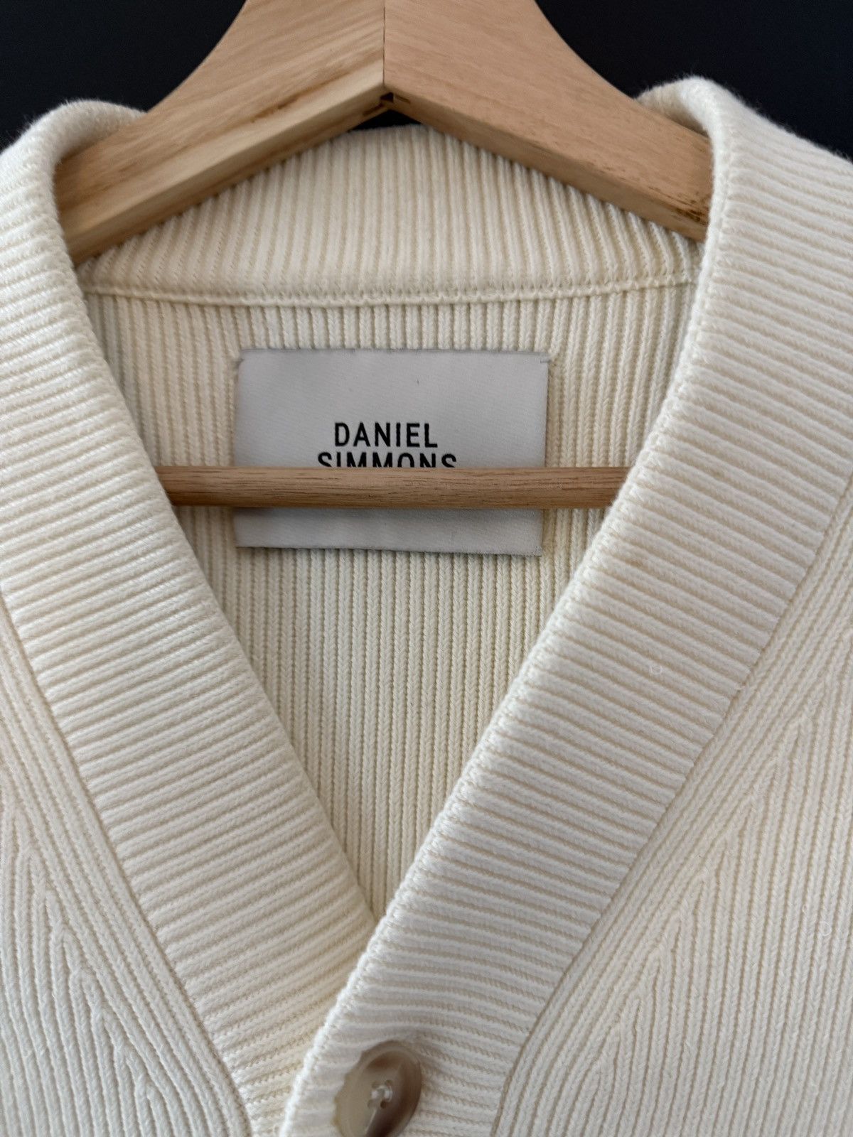 Daniel Simmons Daniel Simmons - Cream Cotton Knit Cardigan size XS Size US XS / EU 42 / 0 - 3 Thumbnail