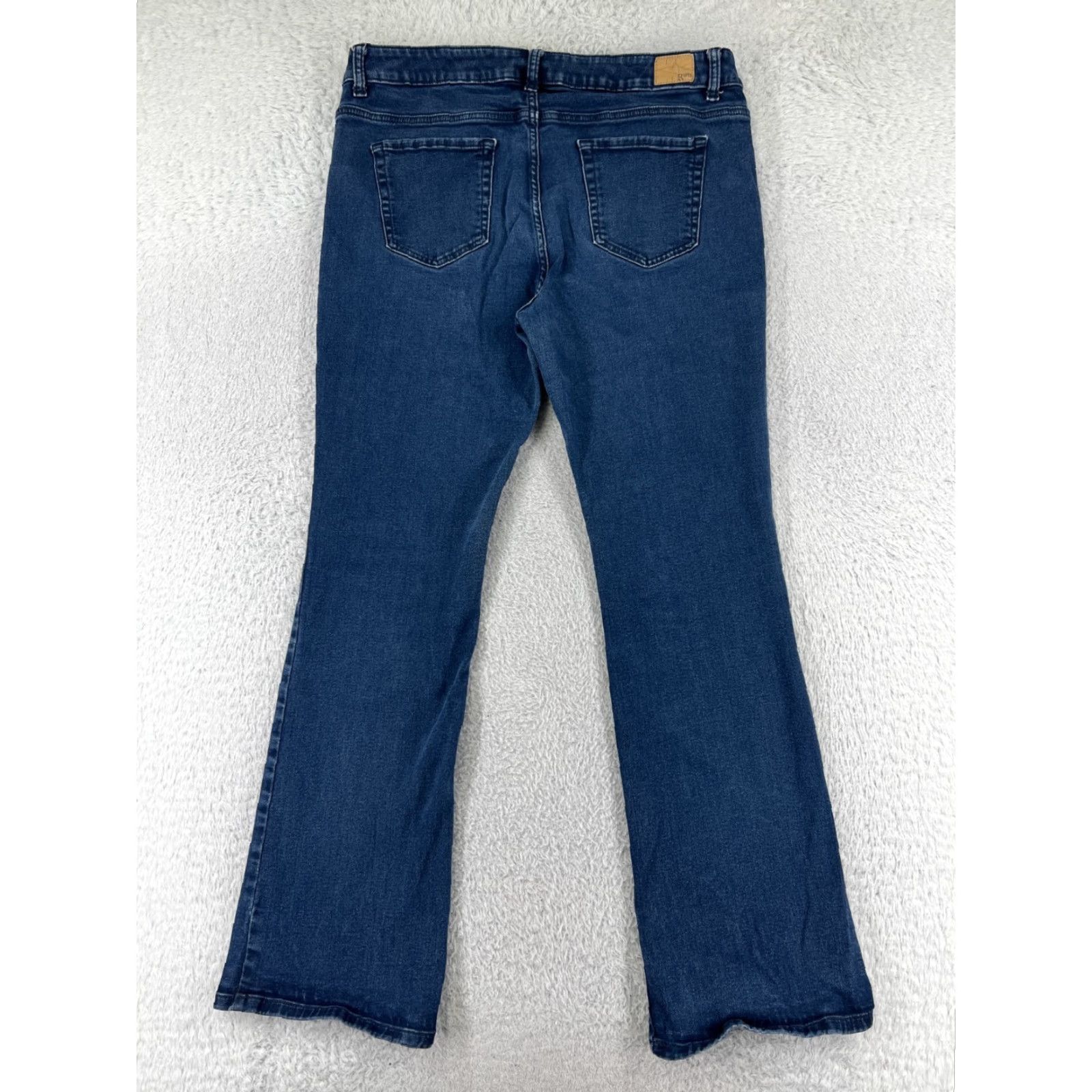 CO Roebuck and Co Jeans Womens 14 Blue Denim Bootcut Cotton Stretch Western Size 36" / US 14 / IT 50 - 2 Thumbnail