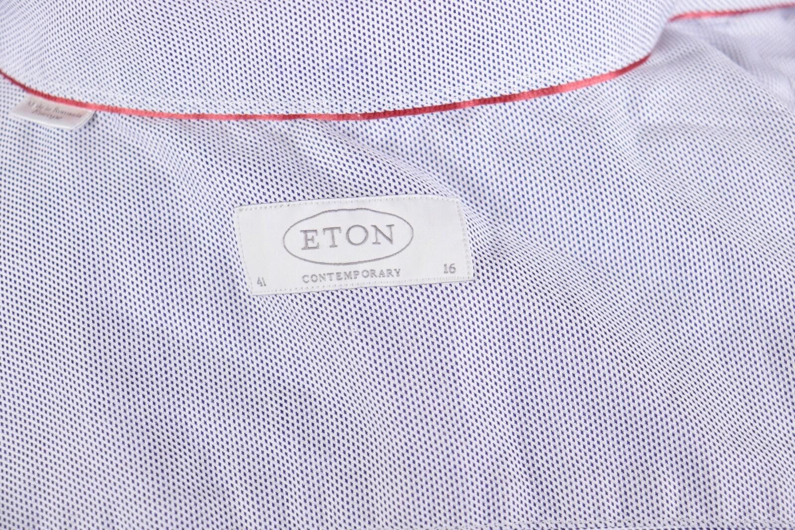 Eton Eton Blue Contemporary Blue Button Down Shirt Size 41 / 16 Size US M / EU 48-50 / 2 - 10 Thumbnail