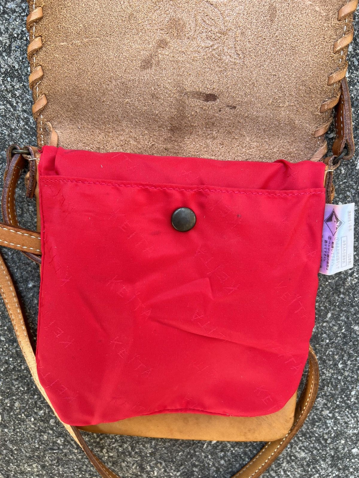 KEITAMARUYAMA Vintage Keita Maruyama Patina Leather Mini Sling Bag Size ONE SIZE - 24 Thumbnail