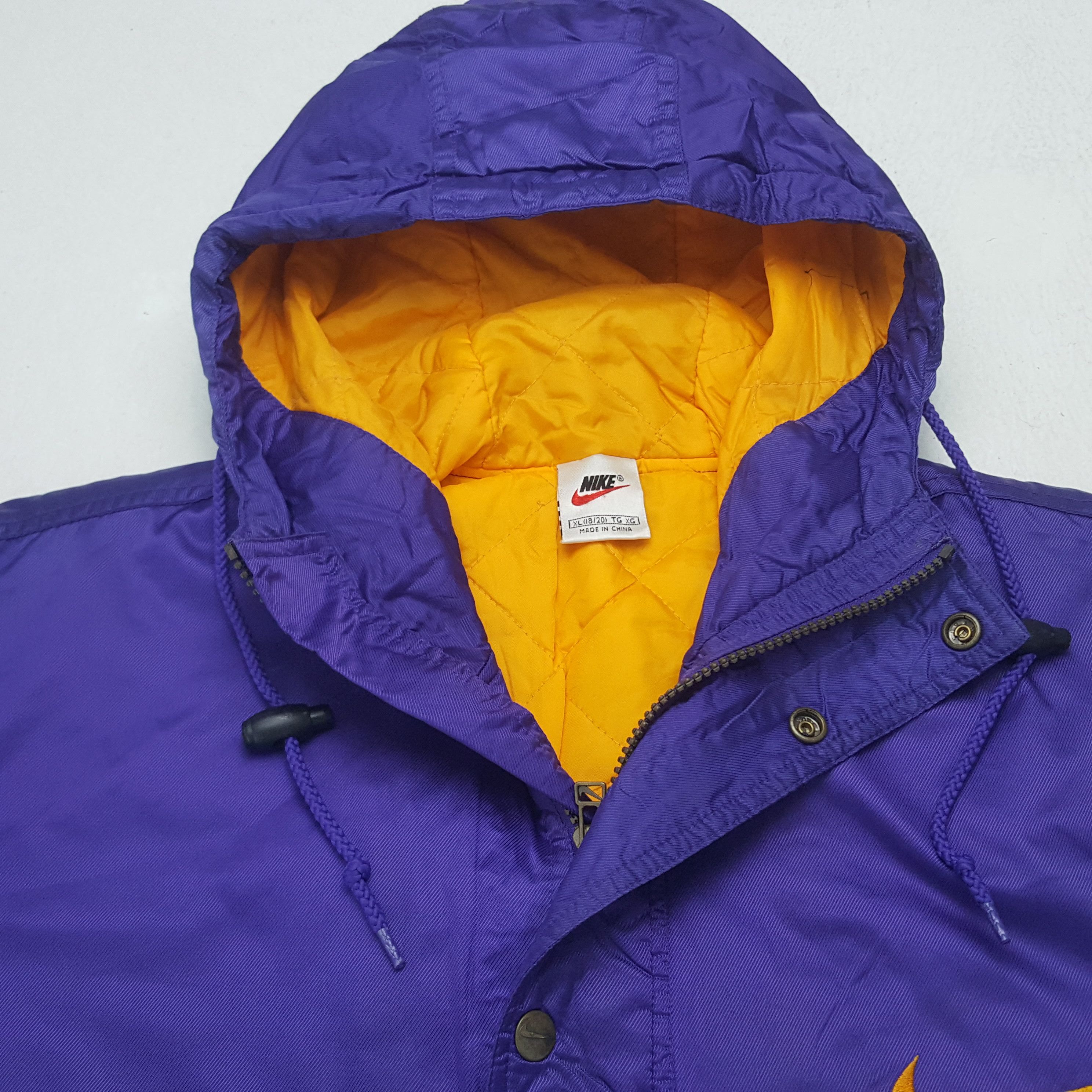 Nike × Vintage Vintage Nike Swoosh Zipper Long Winter Jacket Size US L / EU 52-54 / 3 - 5 Thumbnail