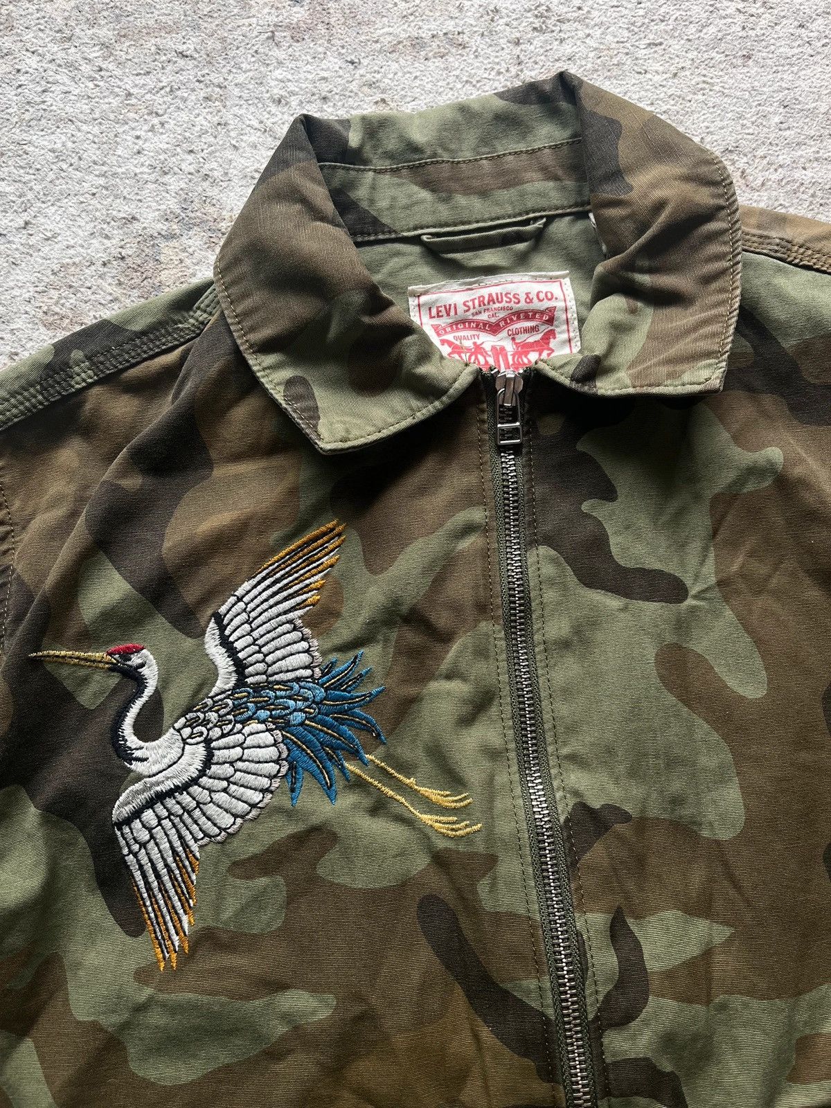 Levi's Levi’s Sz S Made in Sri Lanka 2017 Rare Camo Caroline Jacket Size S / US 4 / IT 40 - 2 Thumbnail