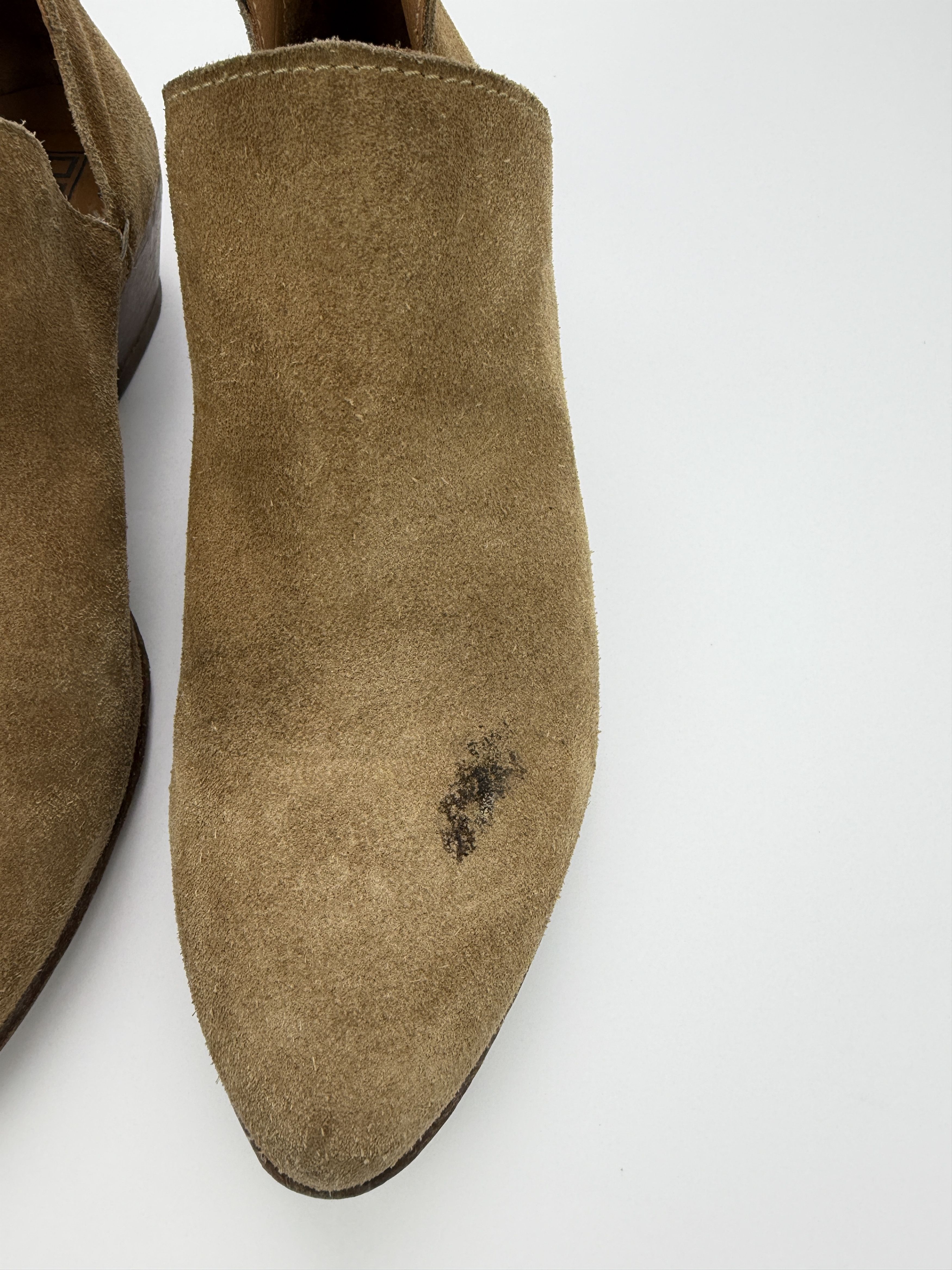 MoMA Moma Beige Suede Ankle Boots Side Slid Pointed Toes Size US 6 / IT 36 - 13 Thumbnail
