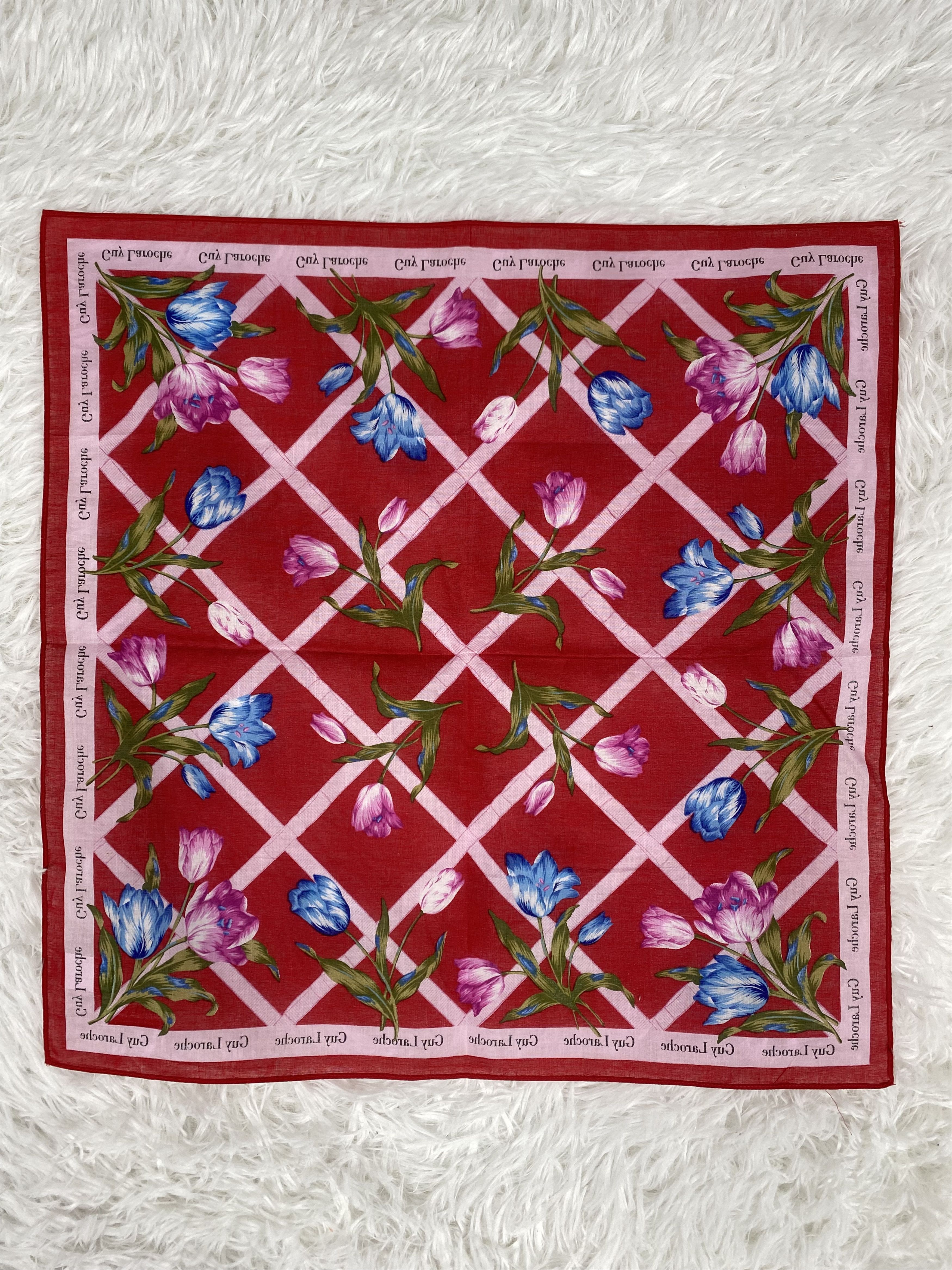 Guy Laroche × Vintage Vintage Guy Laroche Handkerchief Neckerchief PH0865 Size ONE SIZE - 4 Thumbnail