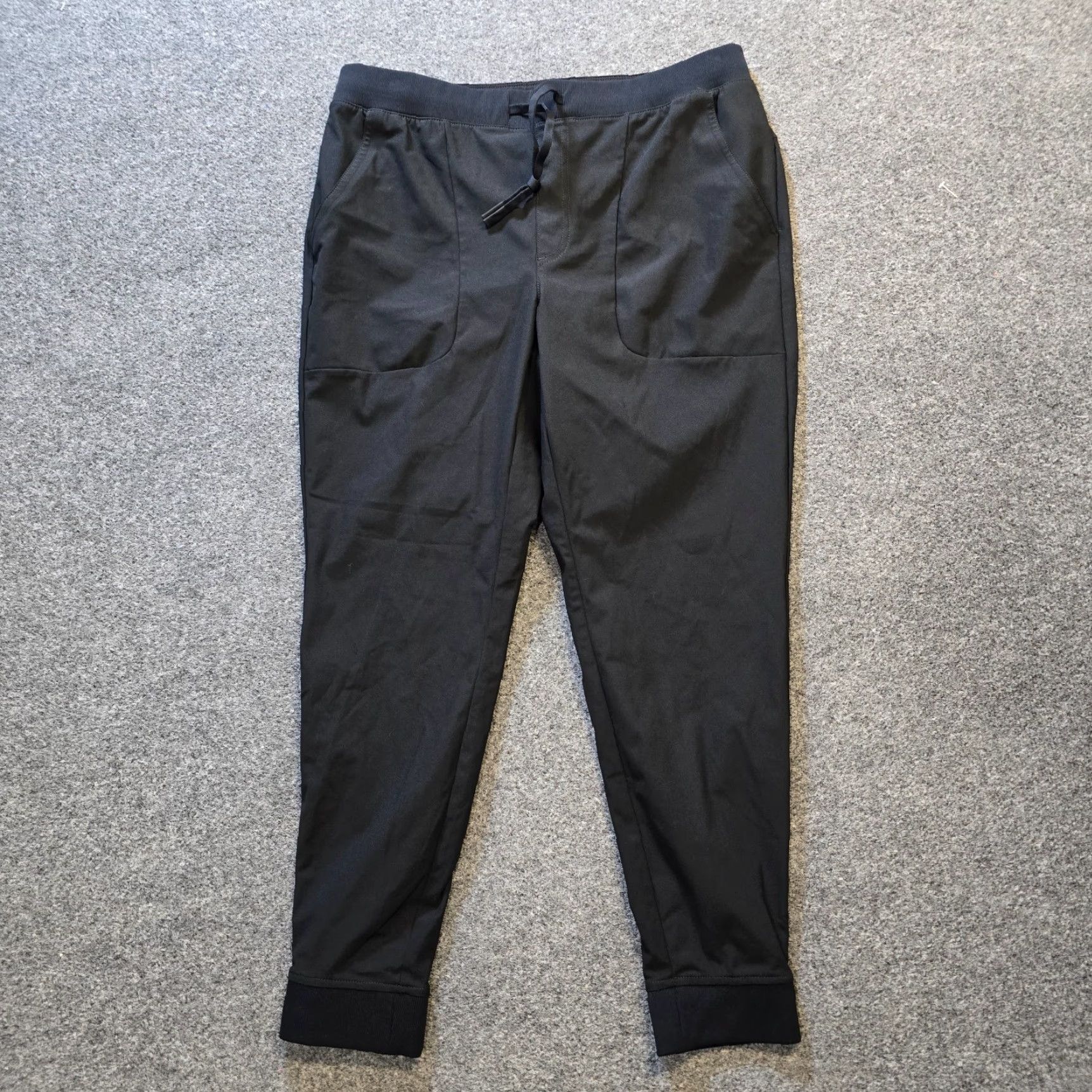 Vintage VRST Pant Mens Large Black Taper Slim Casual Stretch Pull On Size US 33 - 2 Thumbnail
