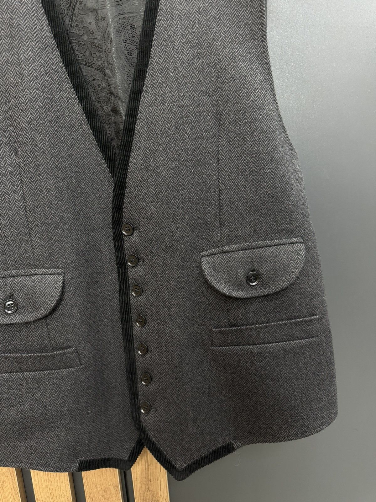 Dolce & Gabbana Dolce & Gabbana Wool Waistcoat Size 52 Size US L / EU 52-54 / 3 - 2 Thumbnail