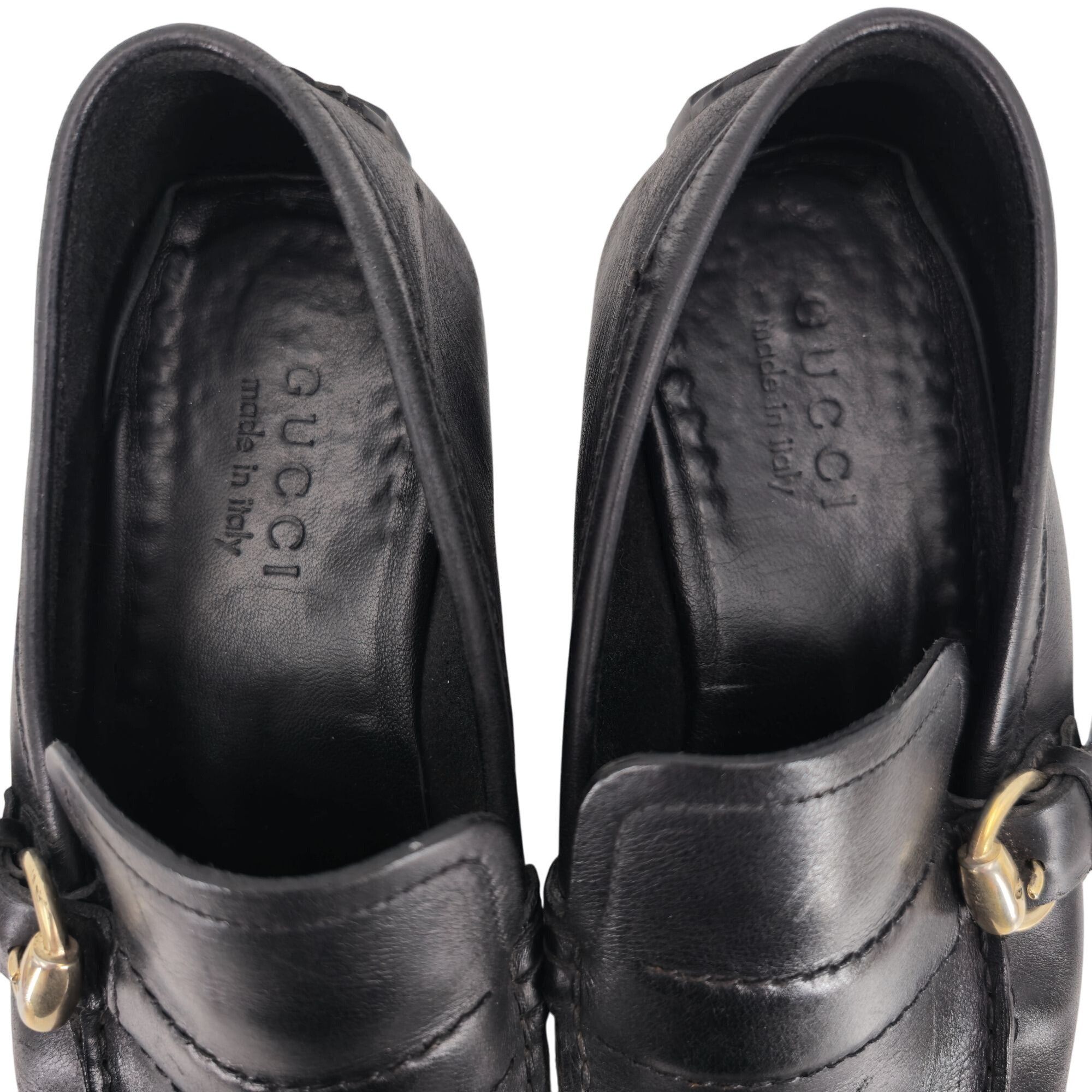 Gucci Gucci Italy Black Leather Luxury Driving Loafers Mens 7.5D Size US 7.5 / EU 40-41 - 5 Thumbnail
