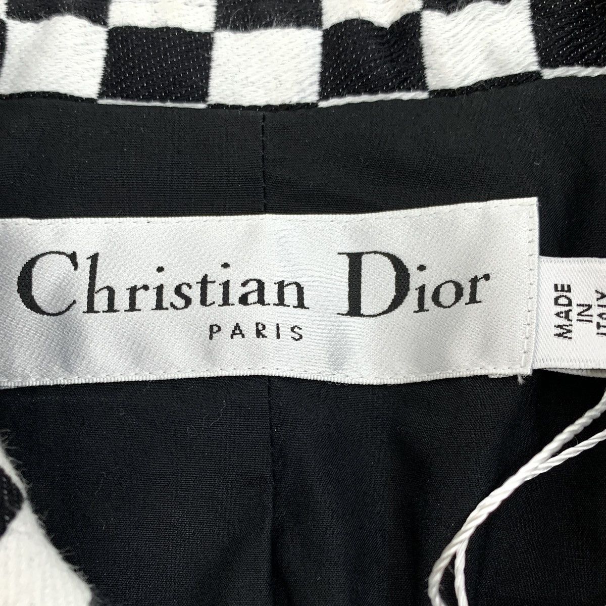 Dior Dior Colorblock Check Cotton Lapel Double Breasted Blazer Size XXS / US 00 / IT 34 - 6 Thumbnail