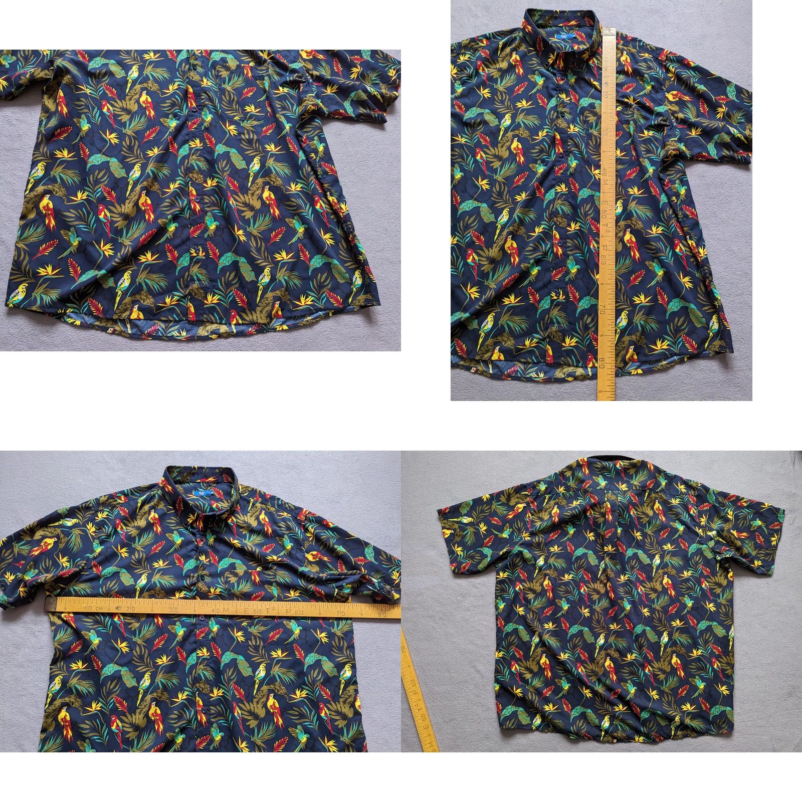 Cotton Traders Cotton Traders Parrots Button-Up Short Sleeve Shirt Mens 3XL Multicolor Cotton Traders Shirt Mens 3XL Short Sleeve Parrots Button-Up Mens Size US XXL / EU 58 / 5 - 8 Thumbnail