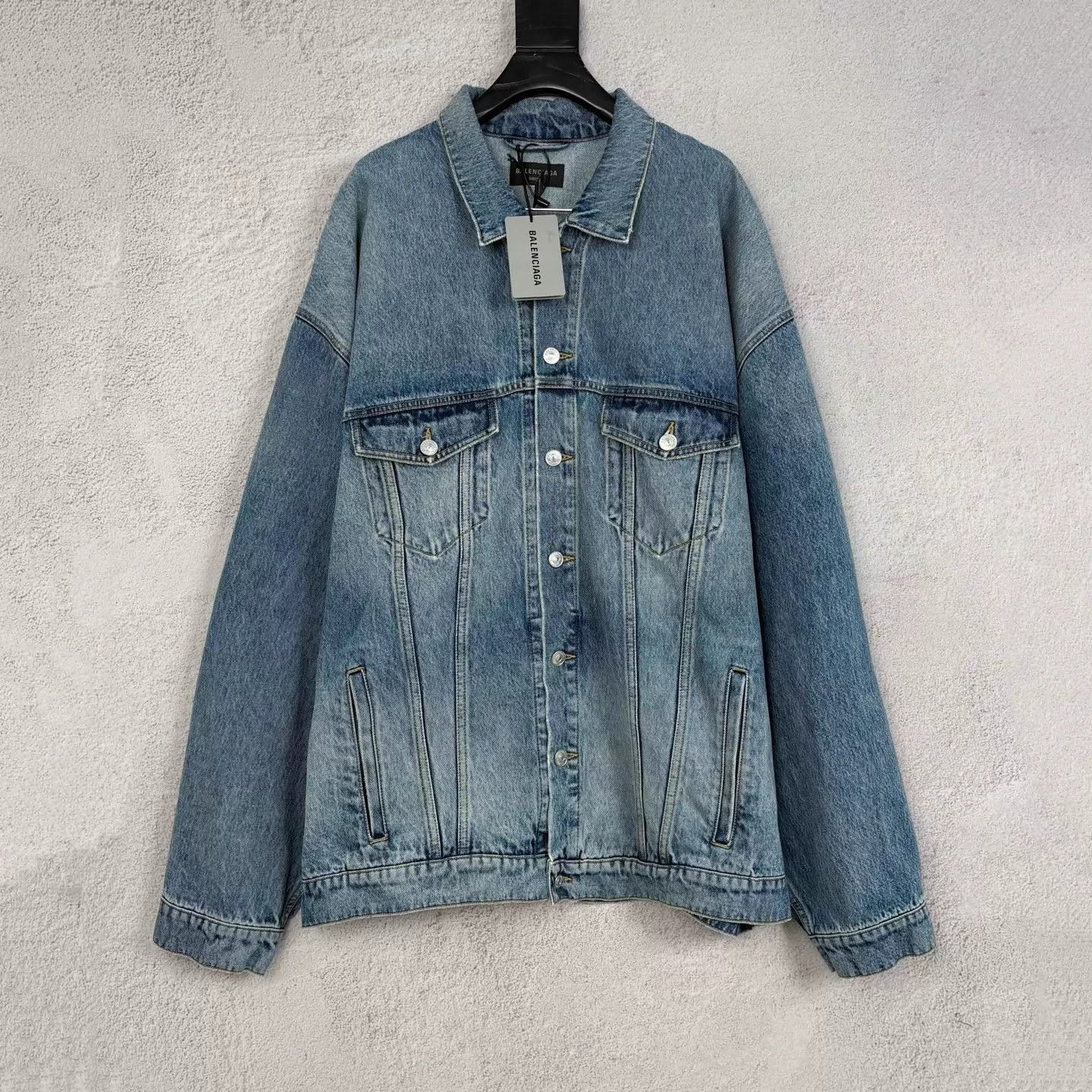 Balenciaga Blue Denim Jacket - Size M Size US M / EU 48-50 / 2 - 1 Thumbnail