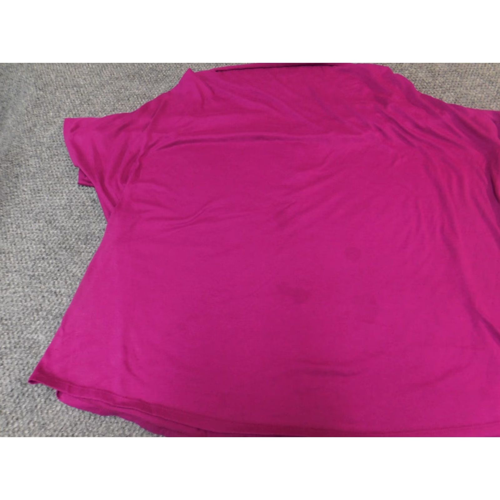 Faded Glory Faded Glory Blouse Shirt 3X Womens Purple Dolman Sleeve Button Collared Tunic Casual Size XXL / US 16-18 / IT 52-54 - 3 Thumbnail