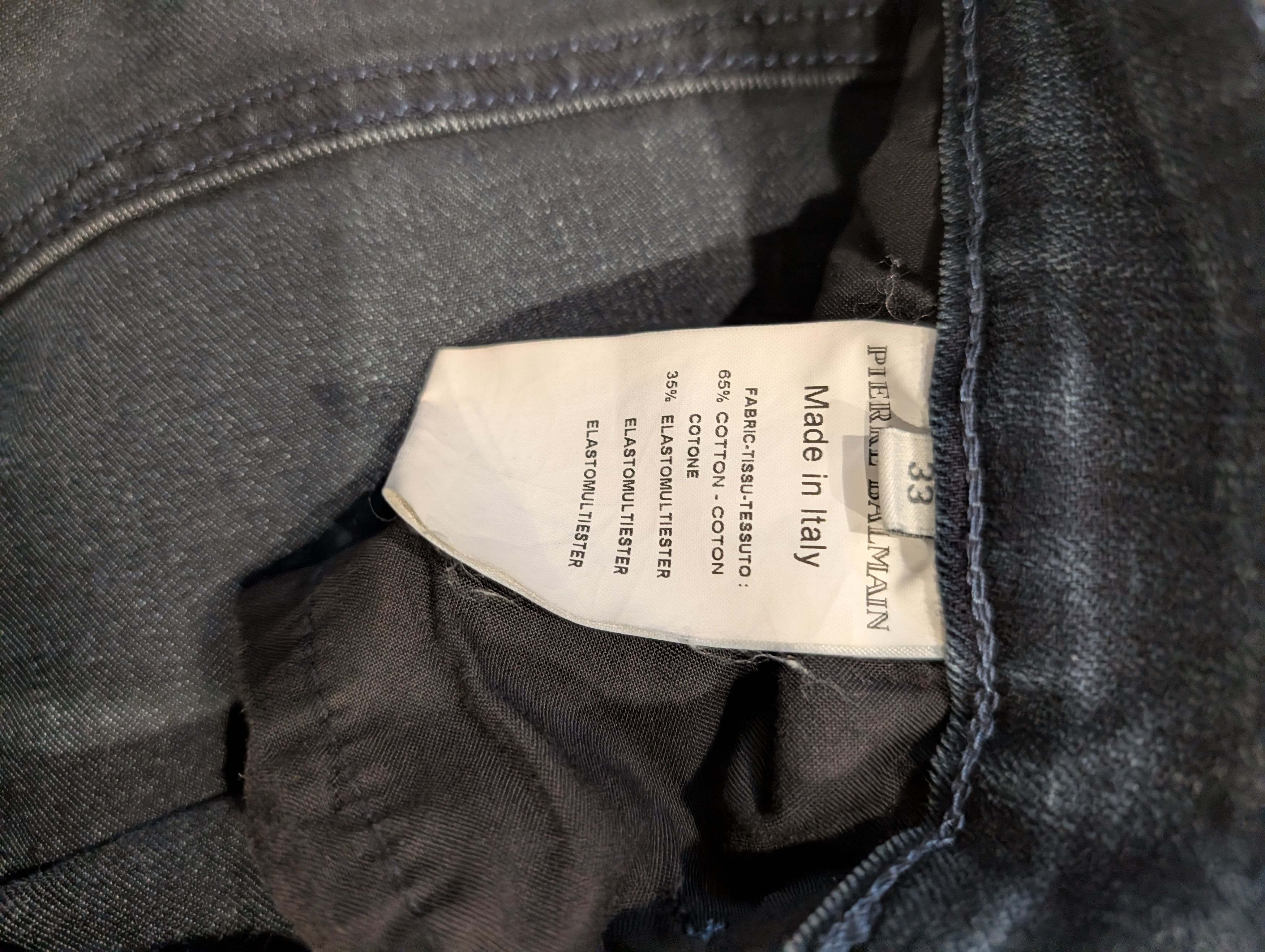 Pierre Balmain Balmain Moto Denim Jeans Size US 33 - 3 Thumbnail