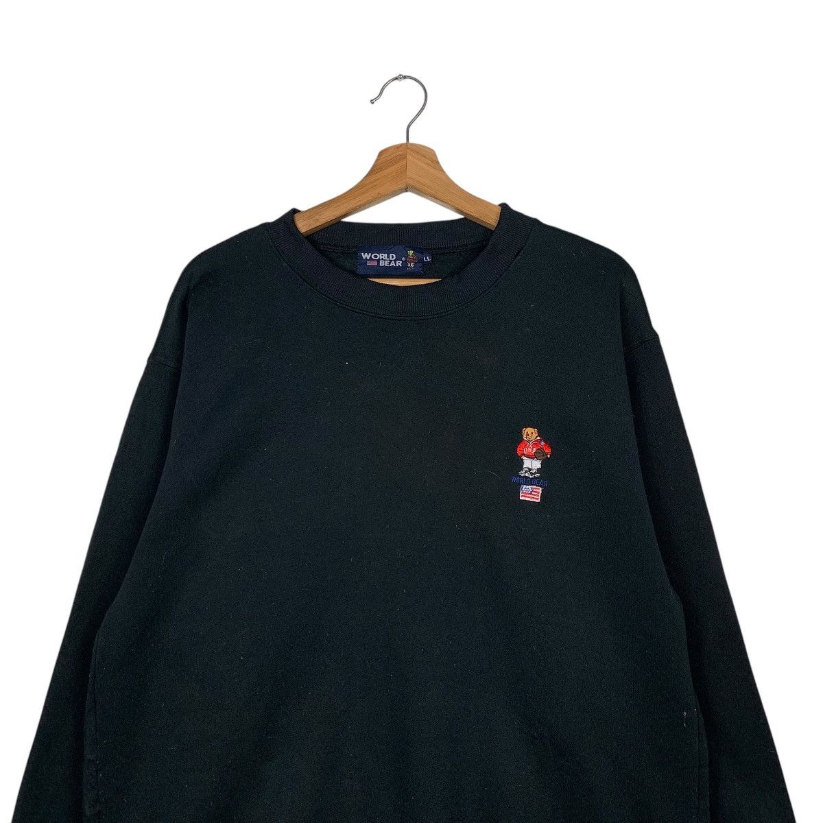 Japanese Brand World Bear Small Logo Crewneck Sweatshirt Size US L / EU 52-54 / 3 - 2 Thumbnail