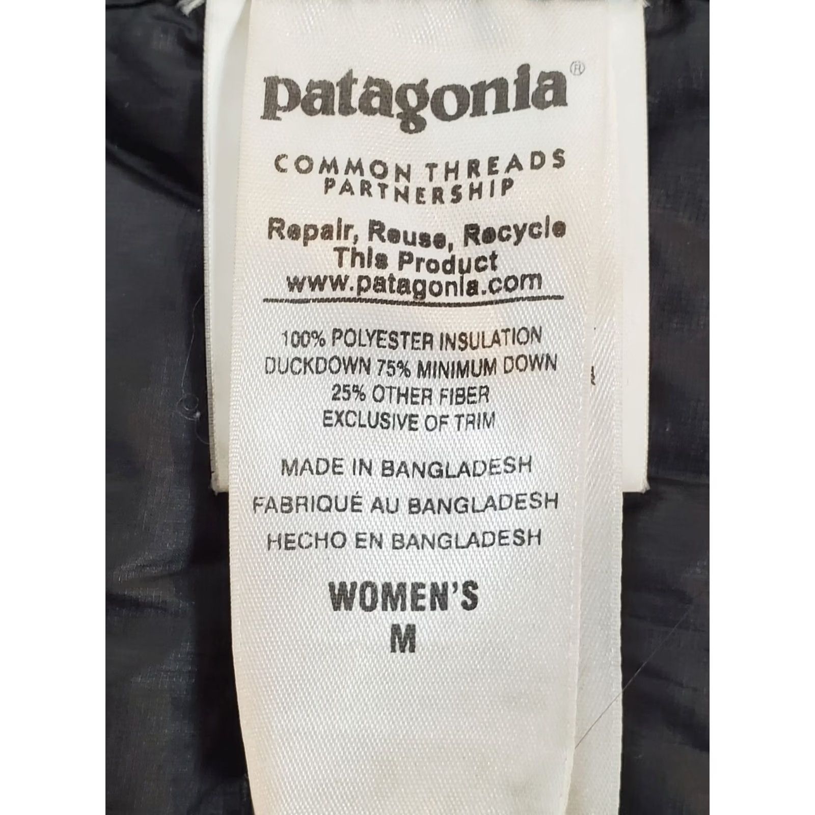 Patagonia Patagonia Jacket Womens M Black Fiona Parka Long Lightweight Duck Down Women Size M / US 6-8 / IT 42-44 - 7 Thumbnail