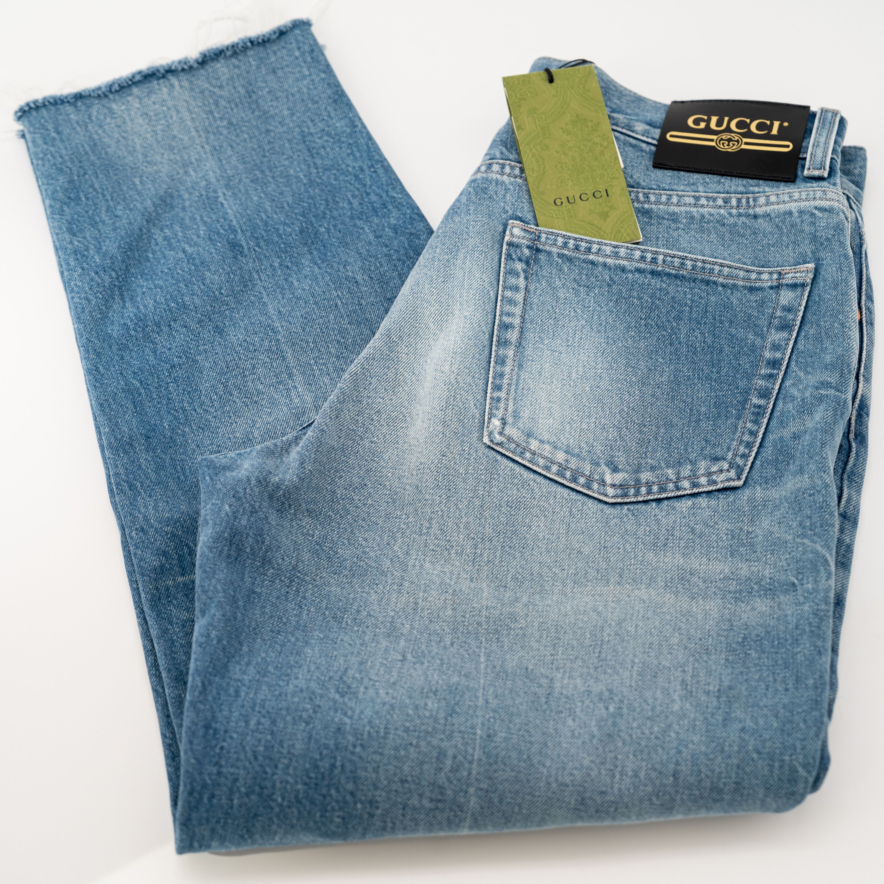 Gucci 32 - Gucci Washed Organic Denim Pant with Koala Patch Jeans Size US 32 / EU 48 - 7 Thumbnail