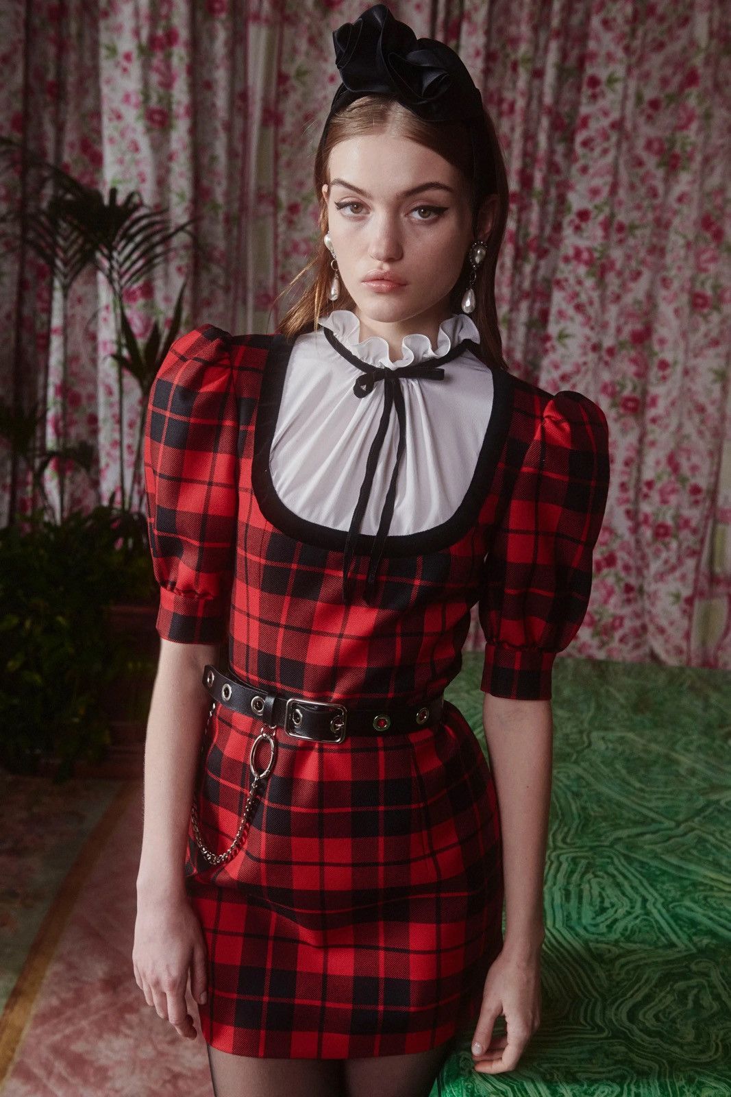 Alessandra Rich × Self-Portrait Alessandra Rich SS2021 Fall Tartan Dress Size S / US 4 / IT 40 - 2 Thumbnail