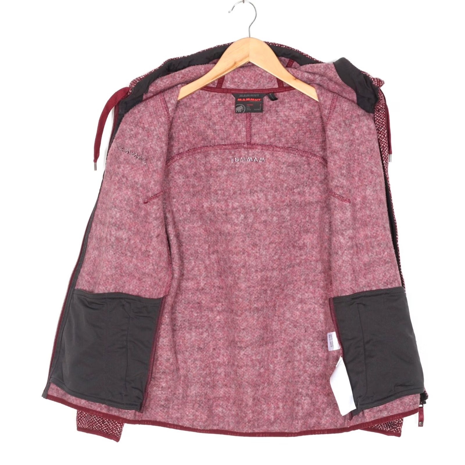 Mammut Mammut Chamuera Hooded Jacket Women S Burgundy Zip Full Zip Hooded Casual Travel Modern Designer Jacket Womens Size S / US 4 / IT 40 - 4 Thumbnail