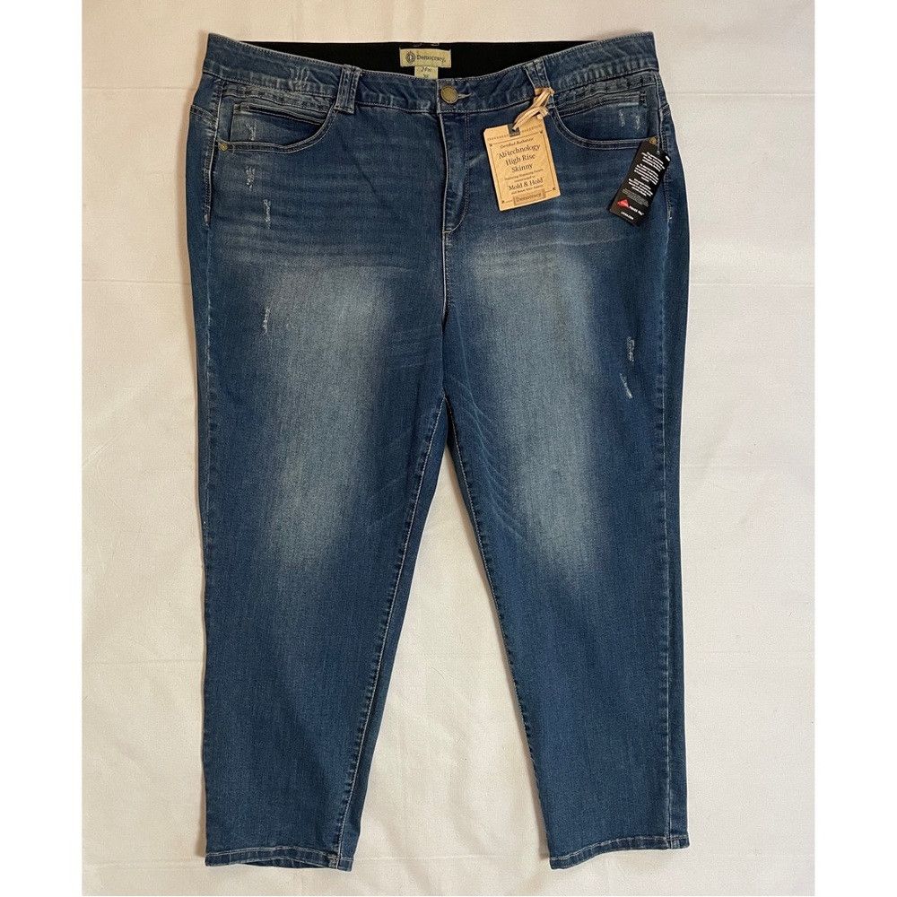 Other NWT New Democracy AB Technology High Rise Skinny Jeans Size Size 42" / US 20 - 1 Thumbnail