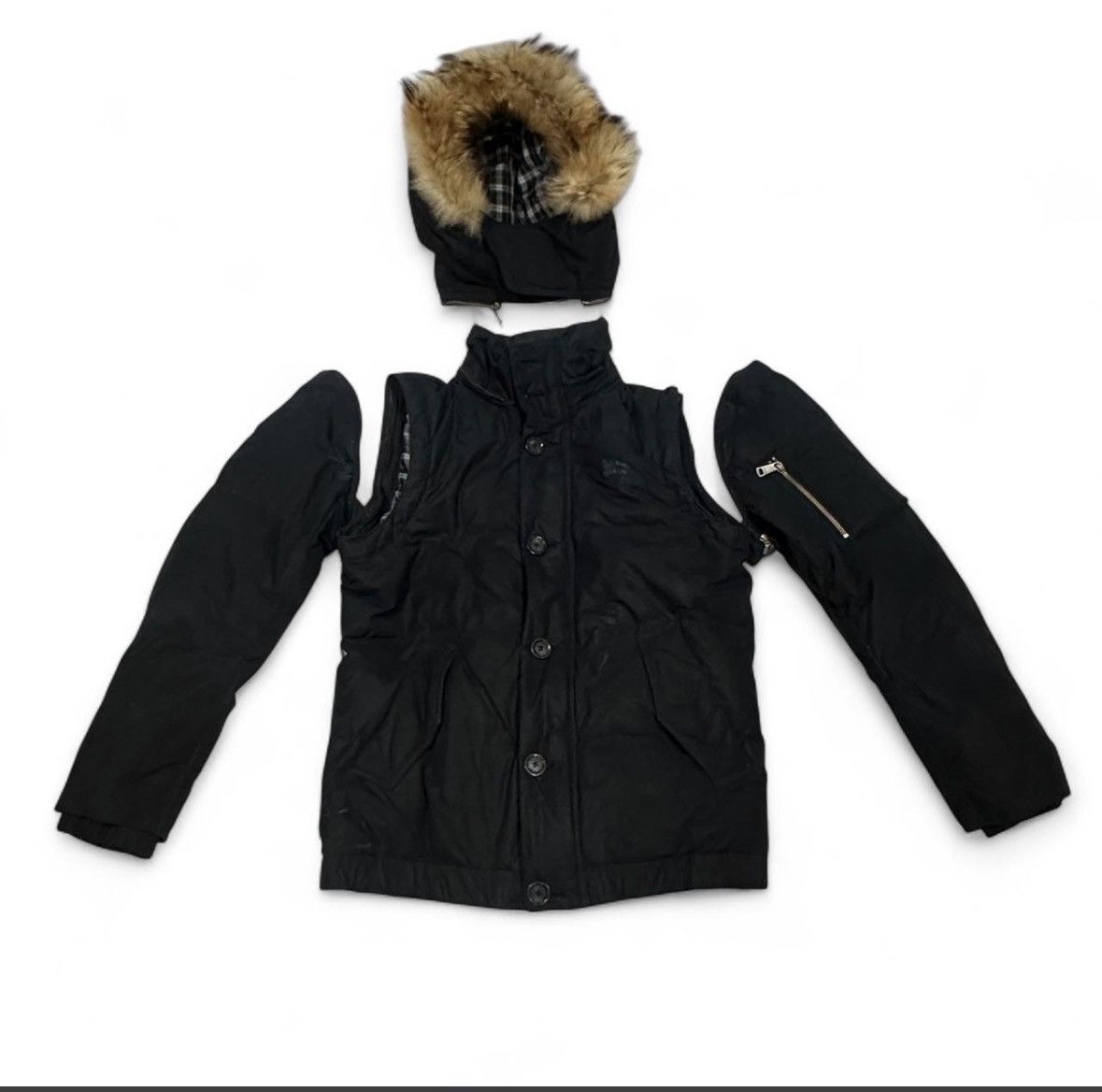 Other burberry x black label black parka Size US L / EU 52-54 / 3 - 1 Thumbnail