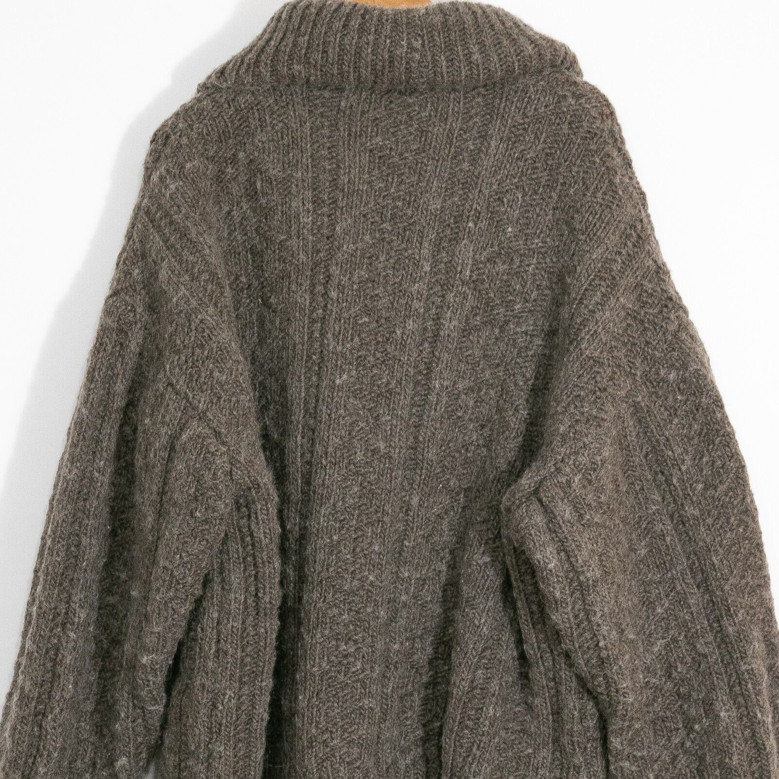 Vintage Vintage Shawl Collar Wool Cardigan Sweater Mens 2XL - Brown Size US XXL / EU 58 / 5 - 5 Thumbnail
